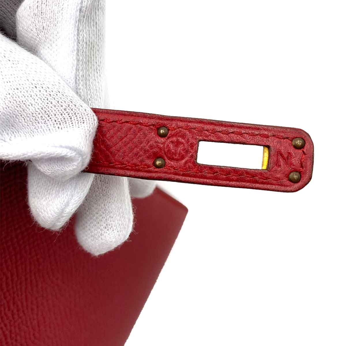 Hermès Hermès Vintage Kelly 20 Rouge Vif Courchevel GHW #Y 90233732