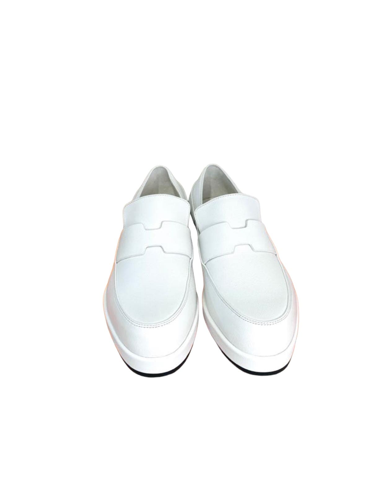 Hermes Hermes White Gatsby Loafer - 37