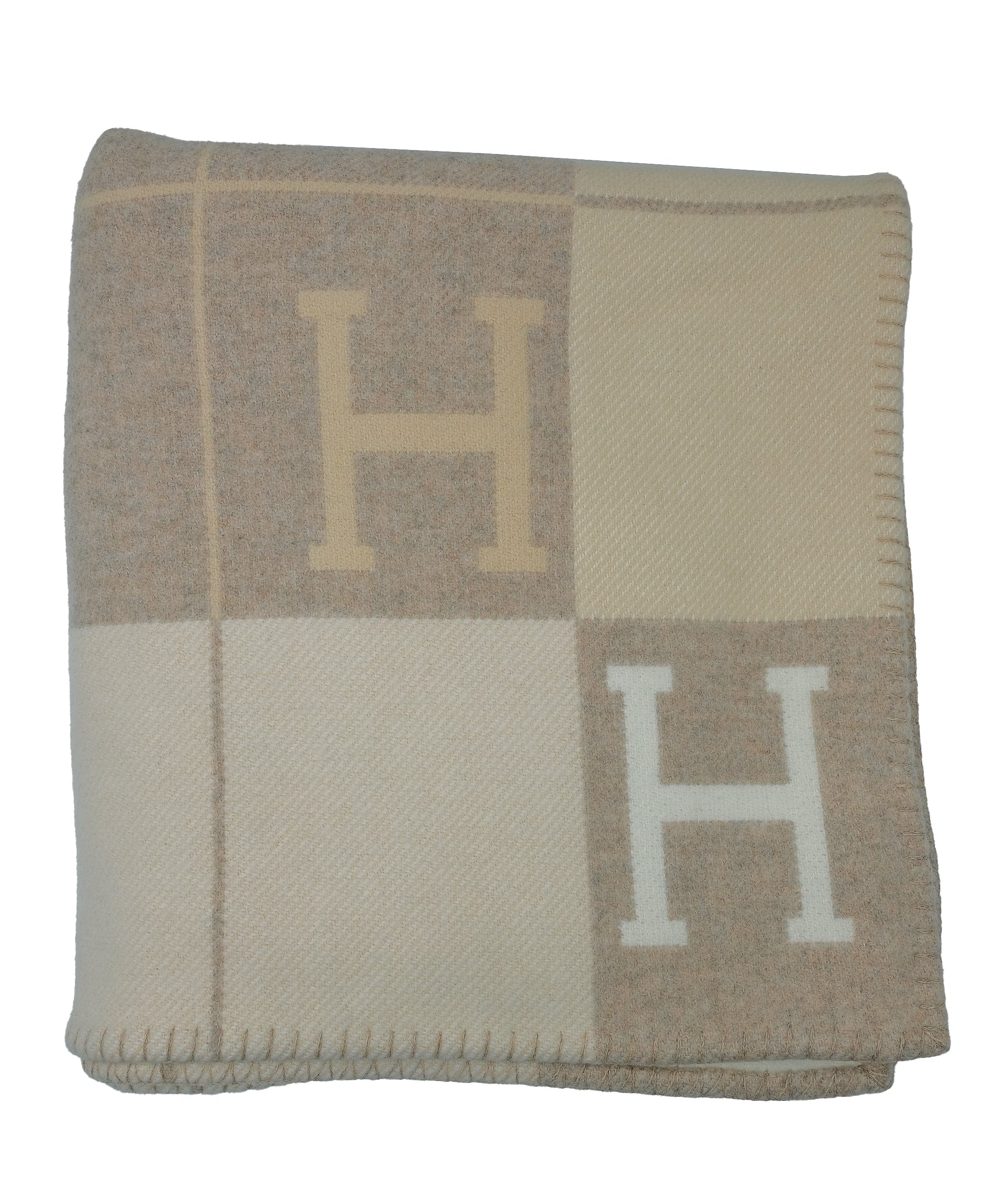 Hermès Hermes Avalon Blanket beige/GreyRJC3145