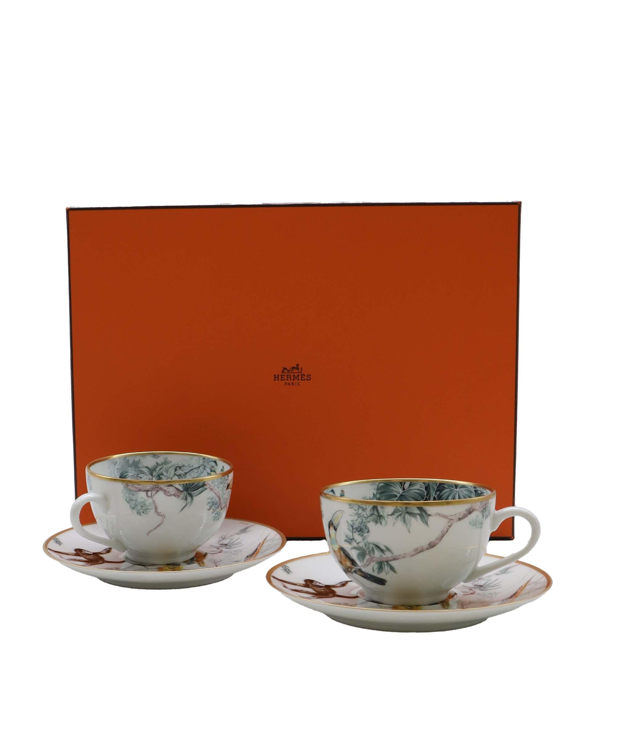 Hermès Hermes Carnets d’Equateur tea cup and saucer Set - DXBS1488