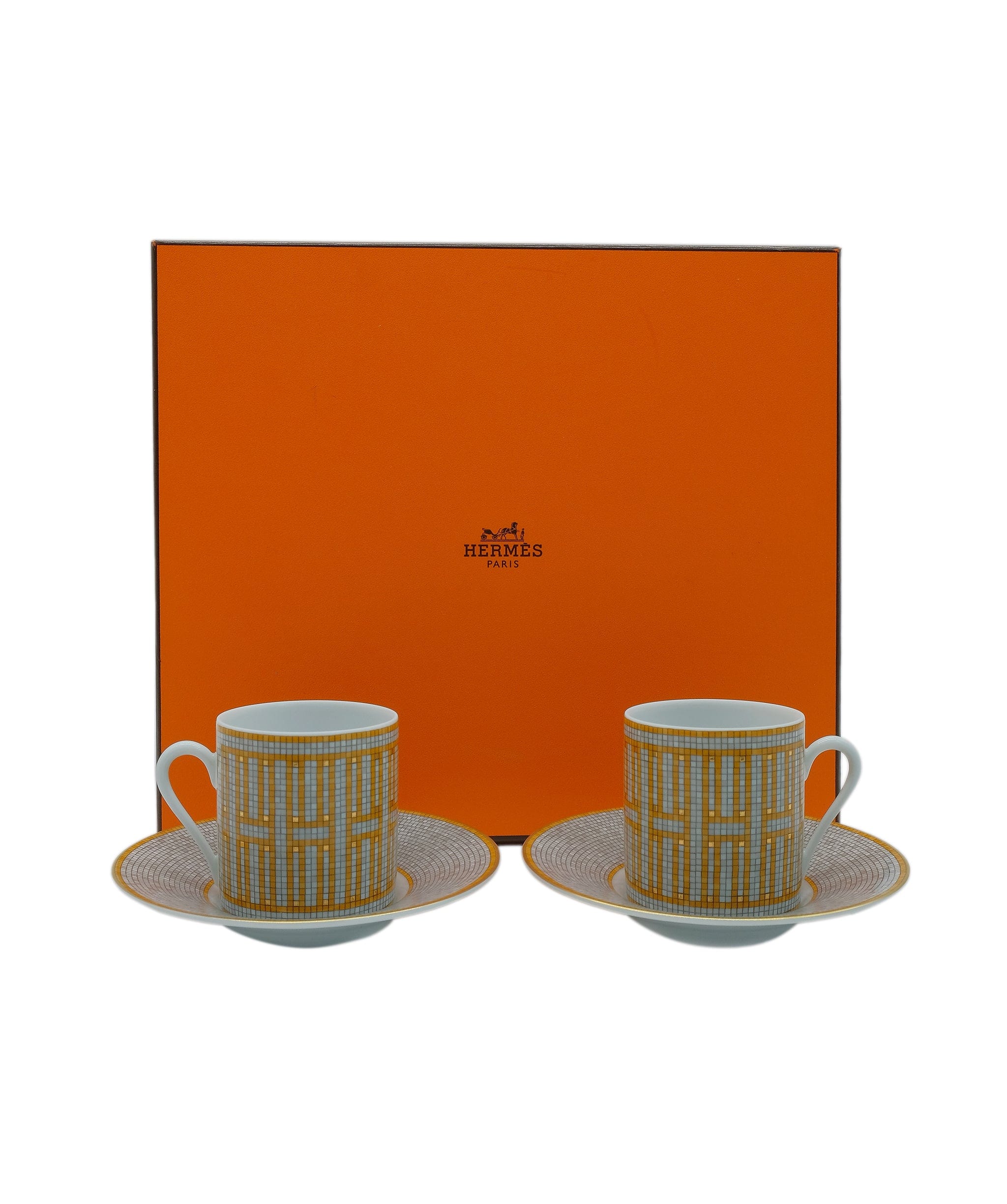 Hermès Hermes Coffee Set Mosaic Gold RJC2468