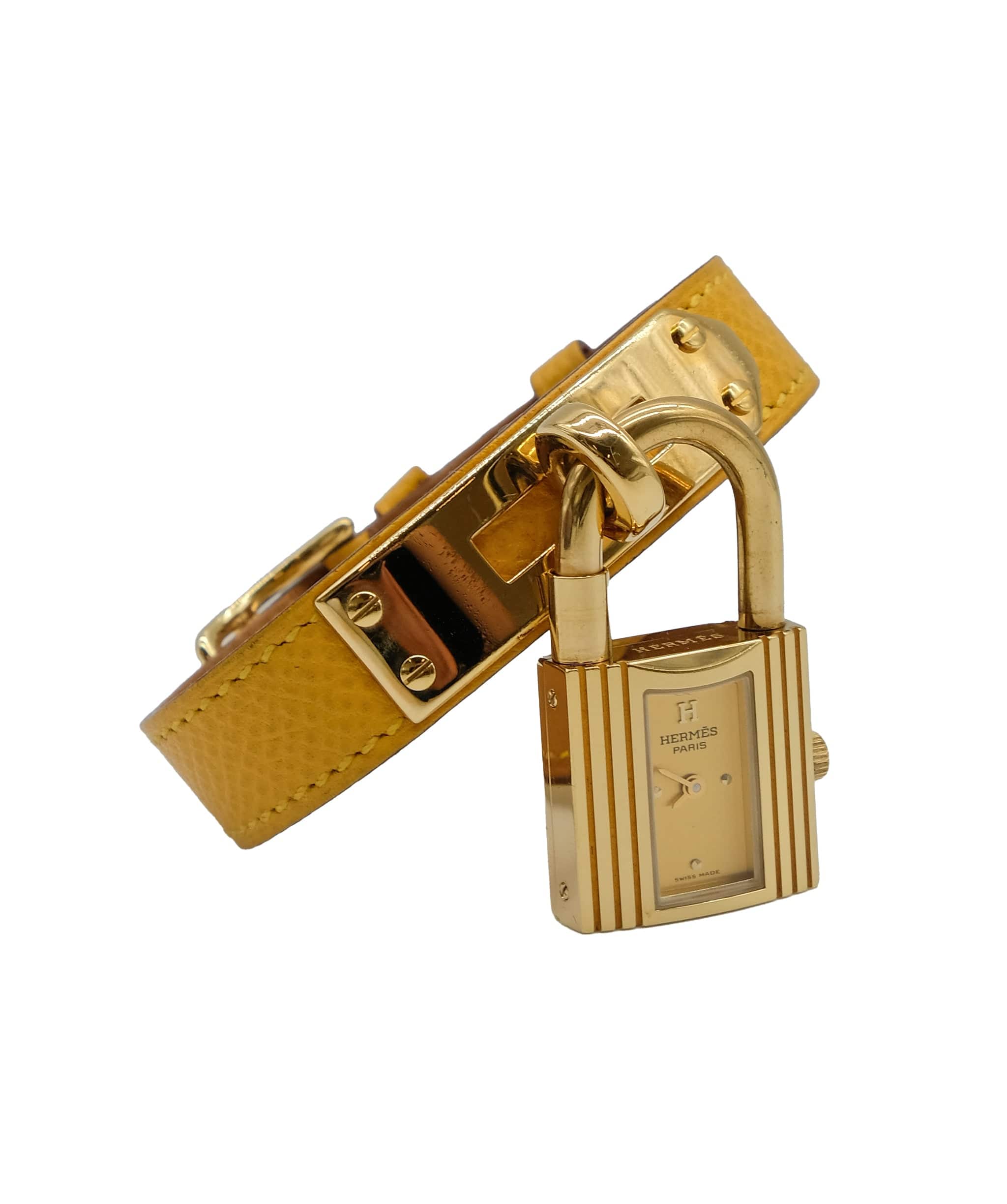 Hermès HERMES KELLY WATCH YELLOW DXBS0122