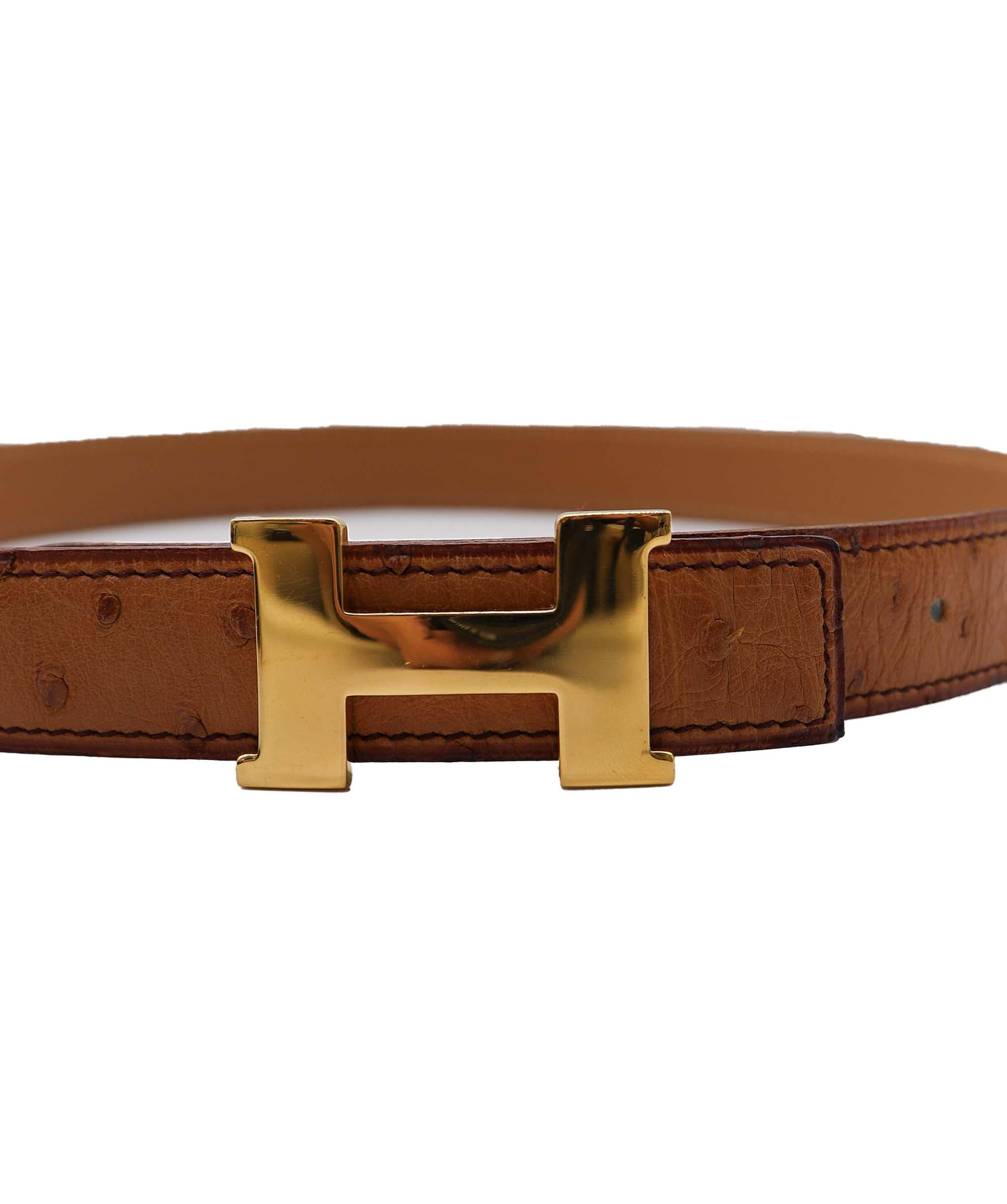 Hermès Hermes Constance Belt Embossed Brown Gold DXBS1966