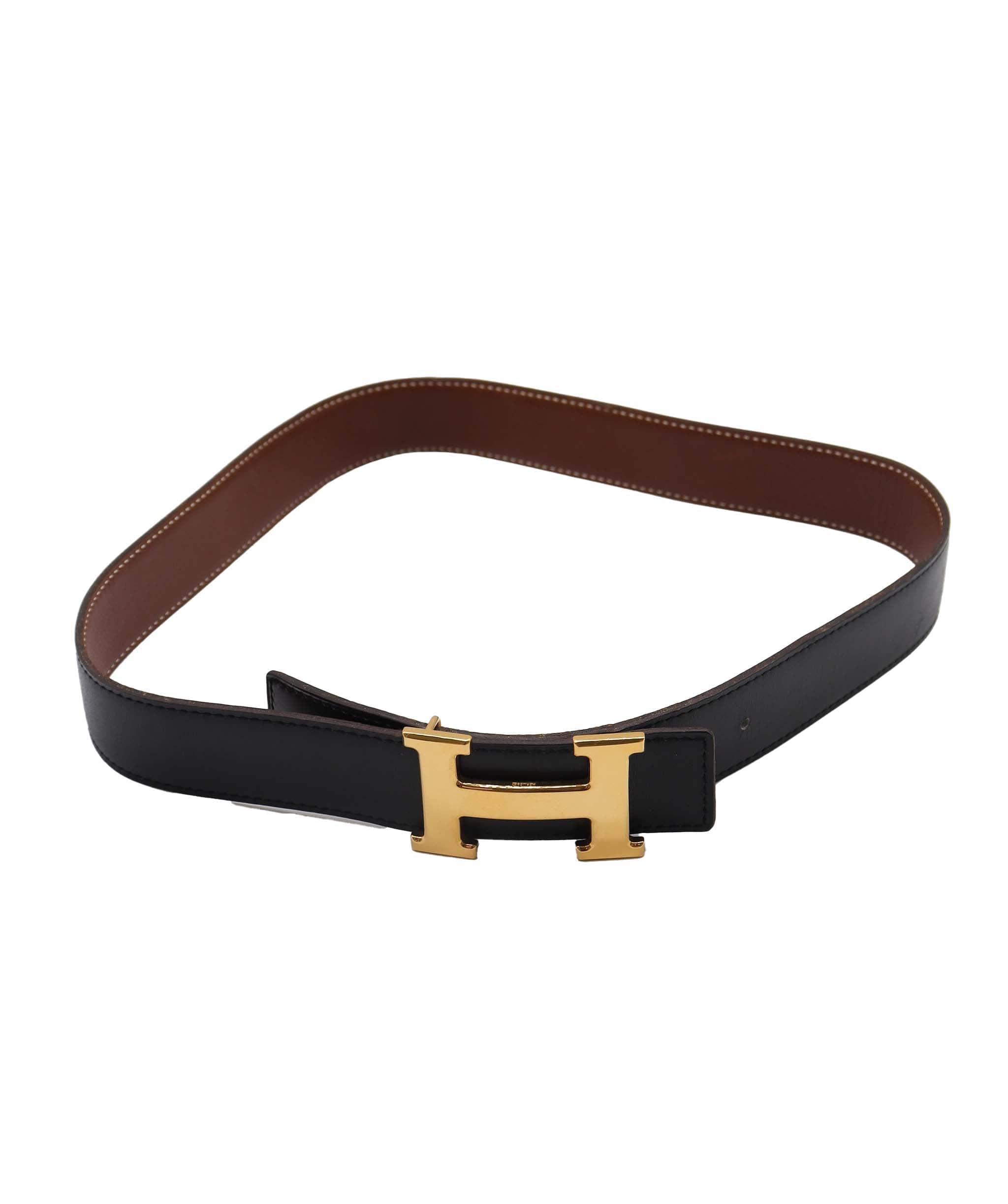 Hermès Hermes Contance Belt #75 Black Gold DXBS1905