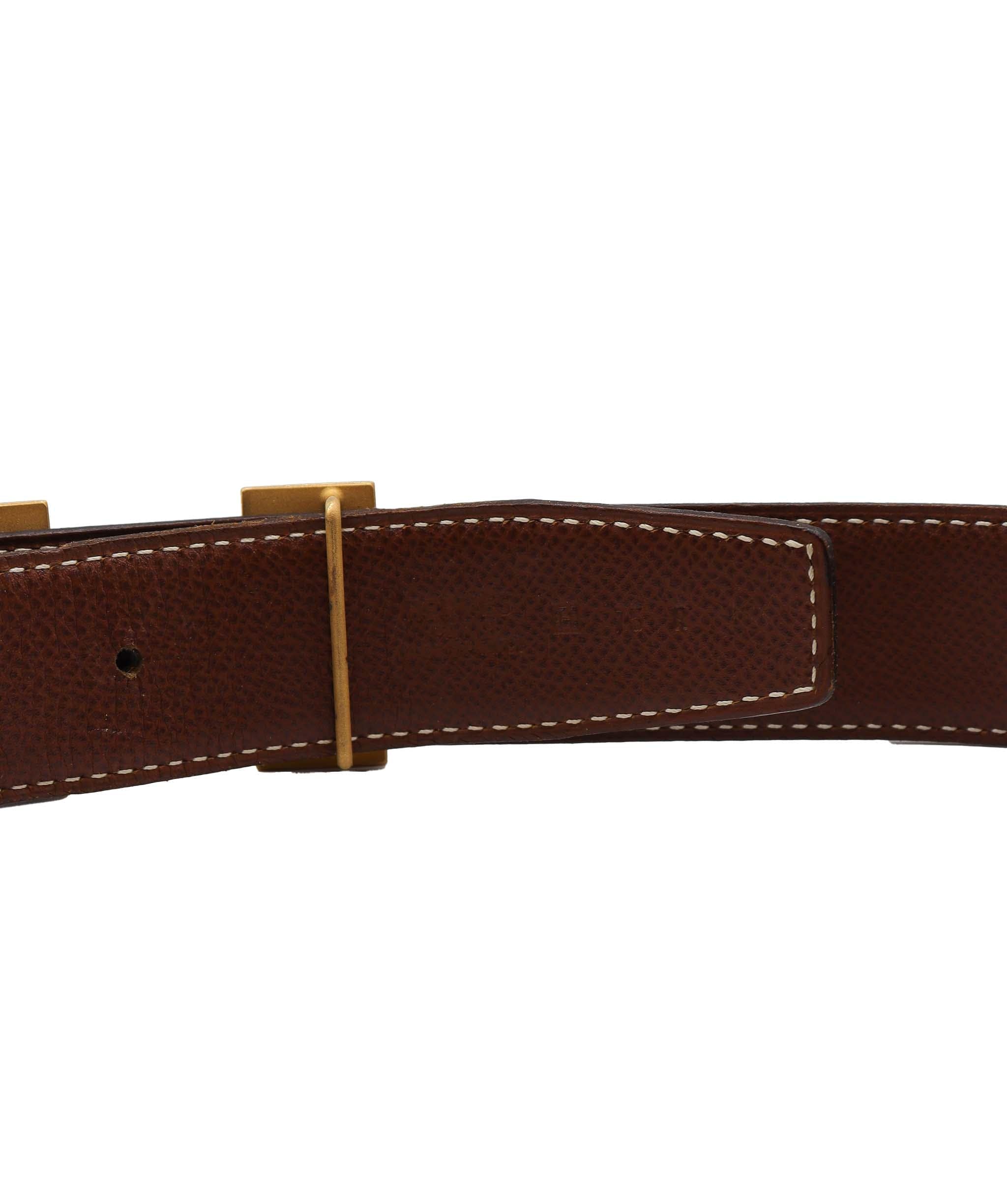 Hermès Hermes Contance Belt #75 Black Gold DXBS1905