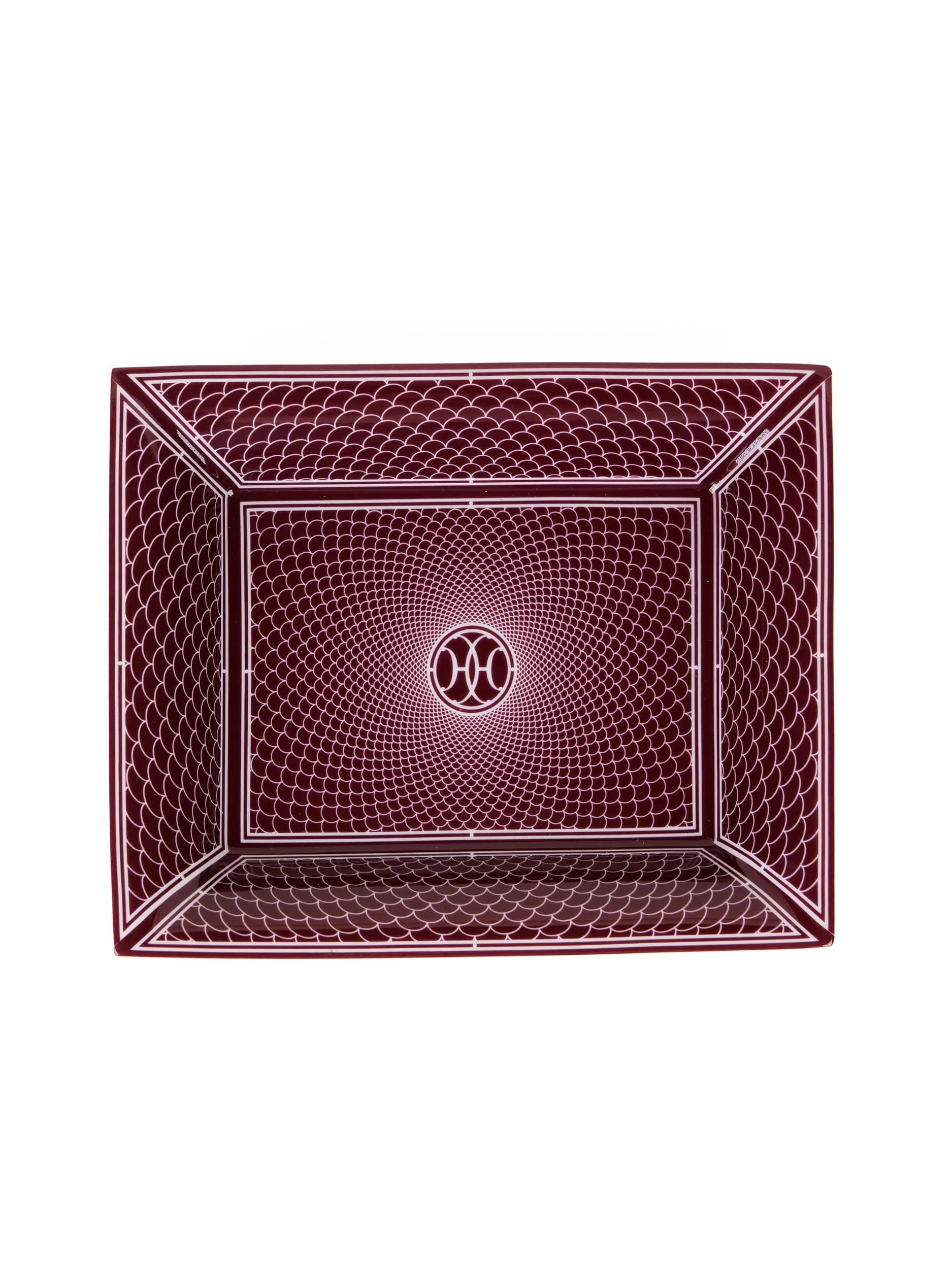 Hermès HERMÈS H Deco Change Tray Rouge