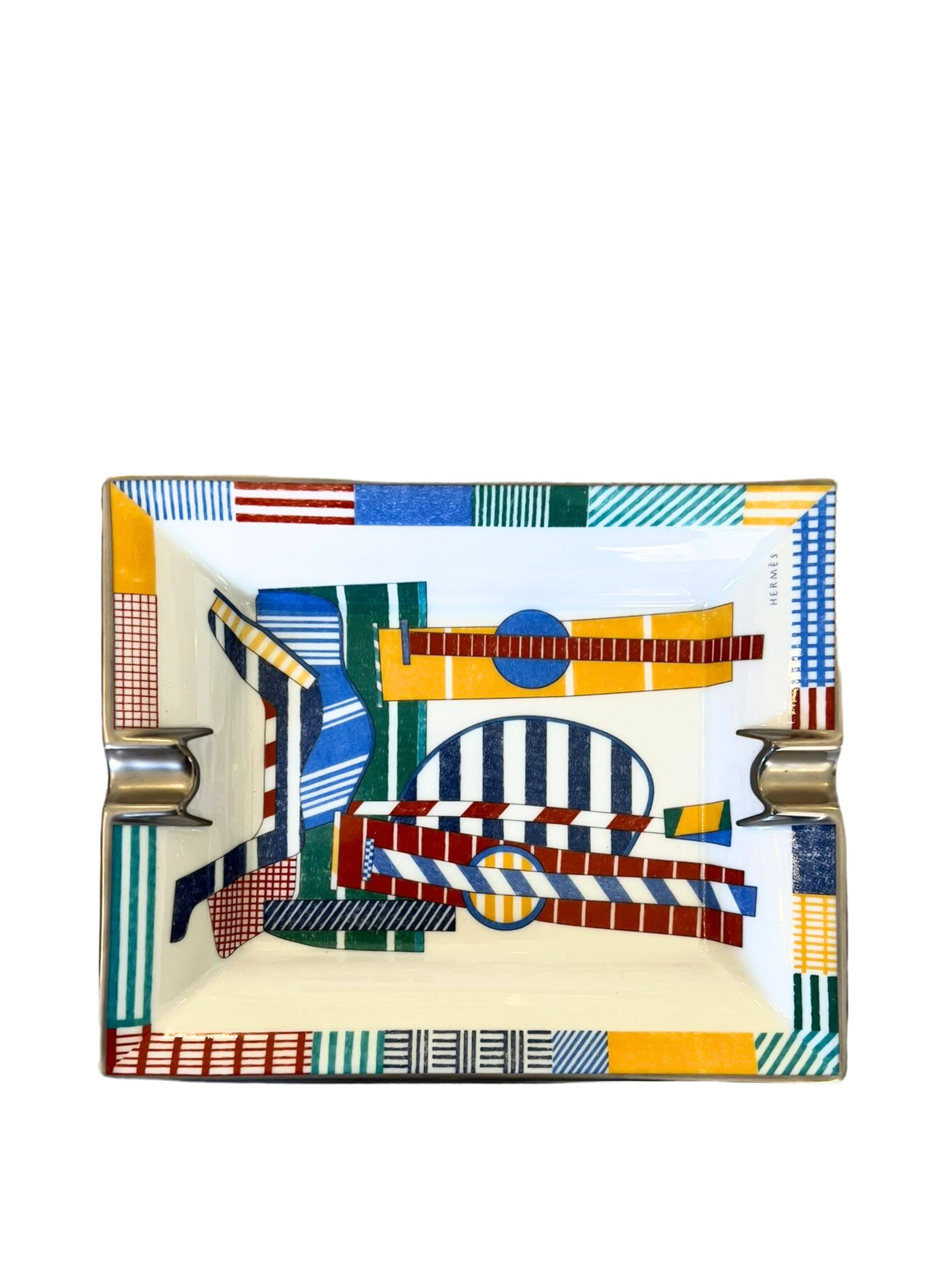 Hermès HERMÈS Patchwork Saddle Ashtray