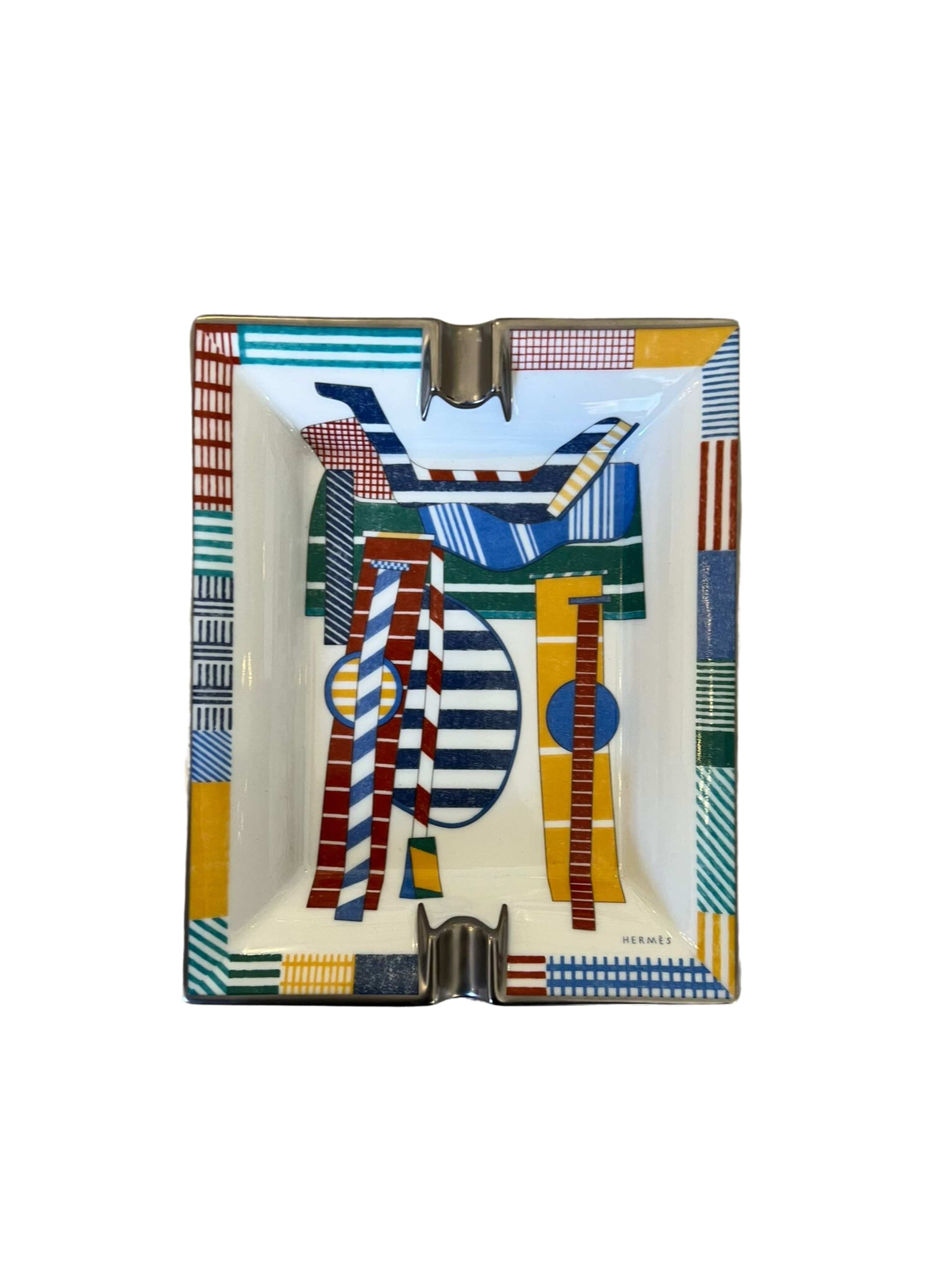 Hermès HERMÈS Patchwork Saddle Ashtray