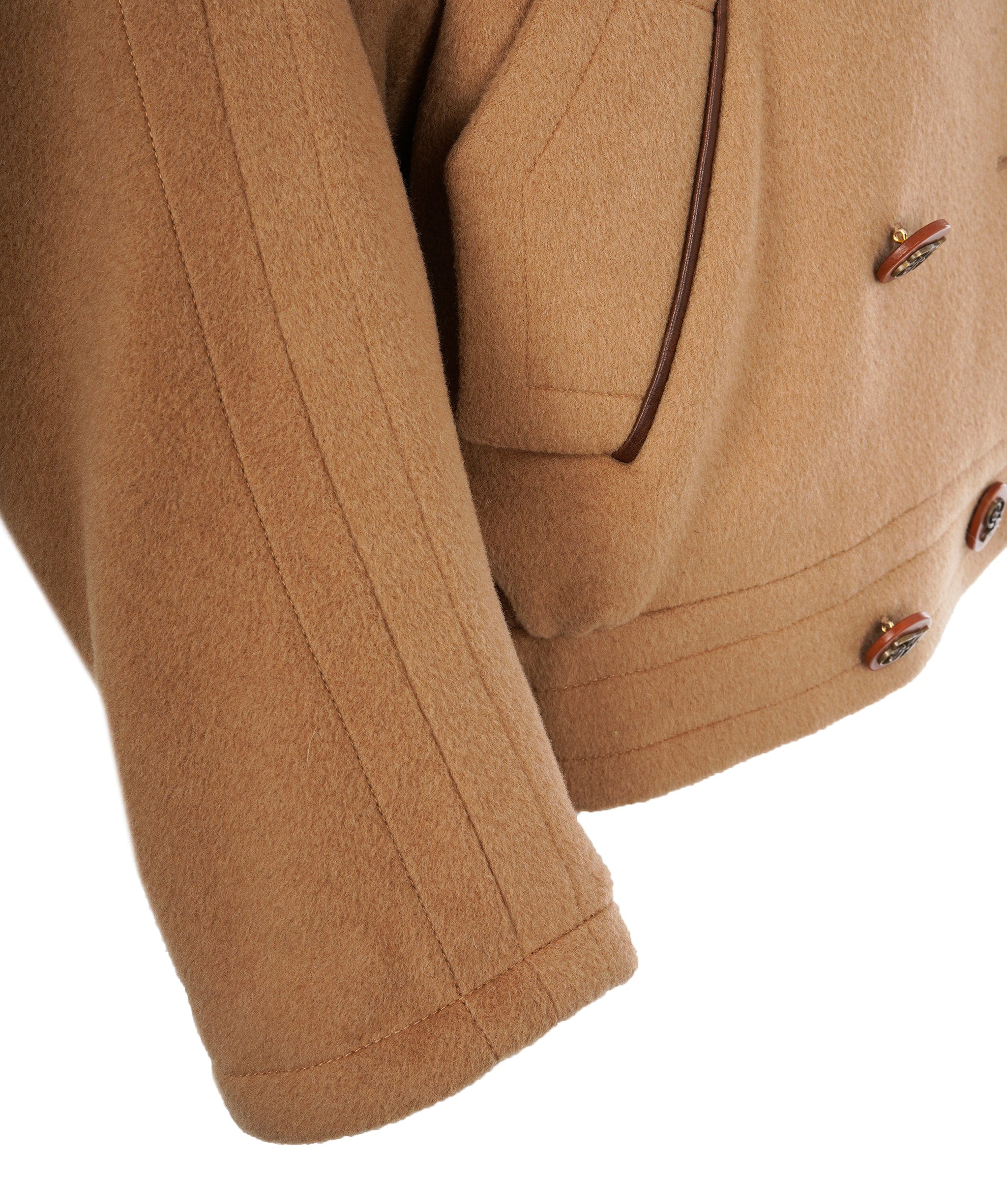 Hermès Hermès Vintage Tan camel hair coat FR40 ASL10239