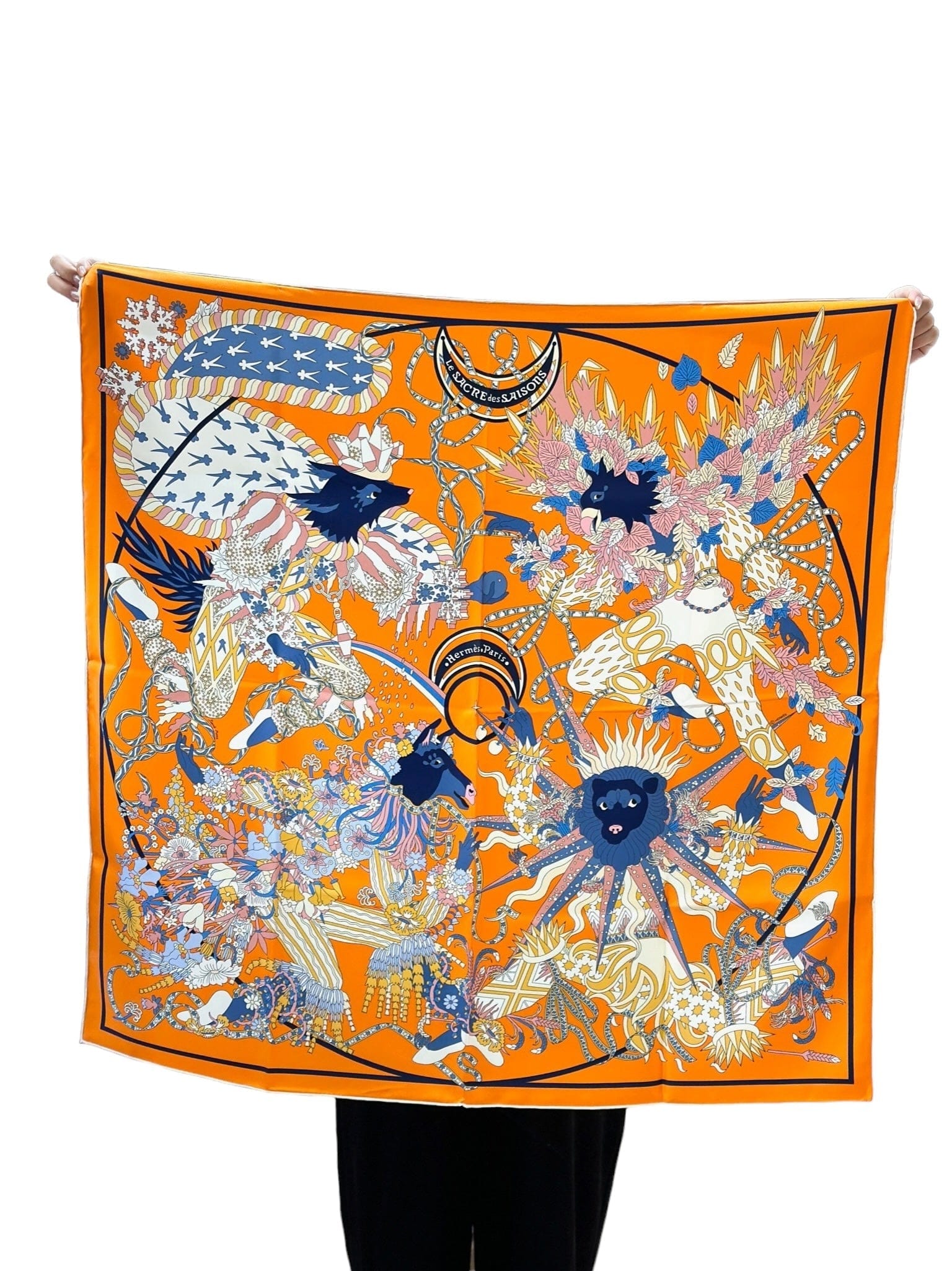 Hermes Hermes Silk Le Sacre Des Saisons Scarf - 90cm