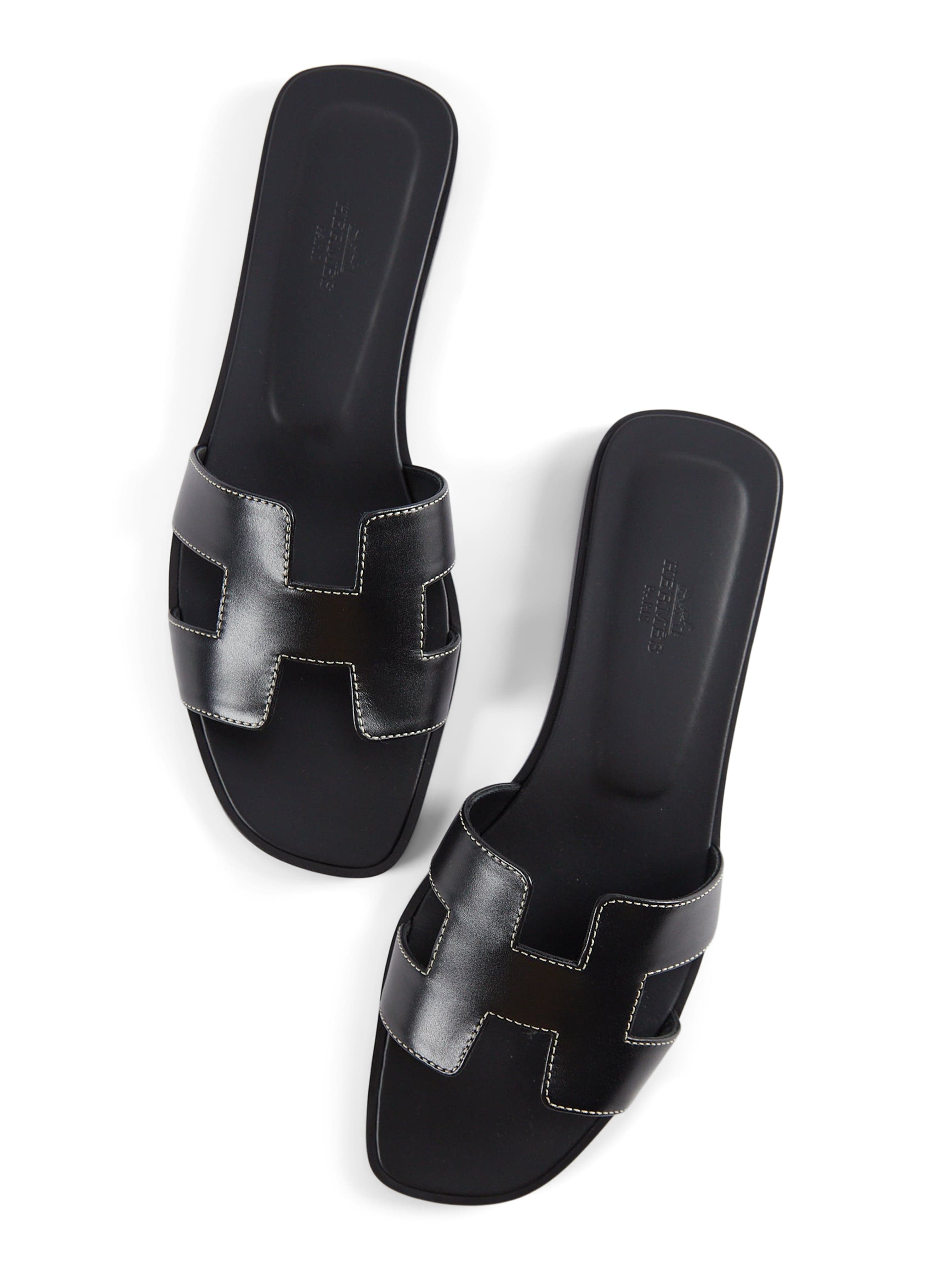 Hermès HERMÈS ORAN SANDAL Black - Size 37