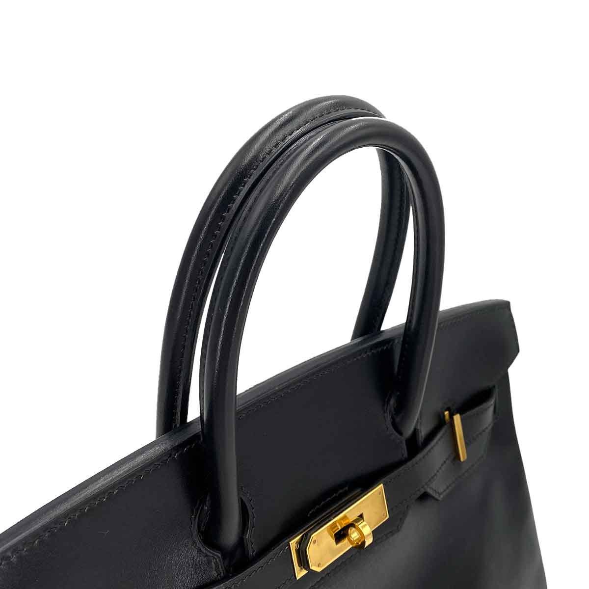 Hermes HERMES BIRKIN 30 BLACK BOXCALF HAND BAG □C 90245647