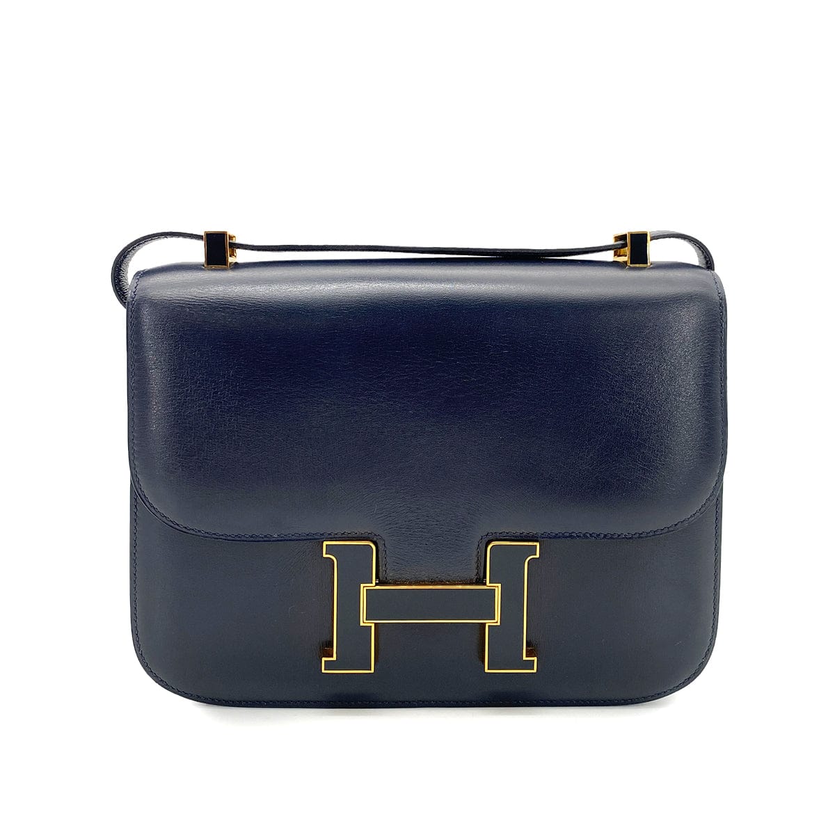 Hermes HERMES CONSTANCE NAVY BOXCALF SHOULDER BAG 〇F 90254601