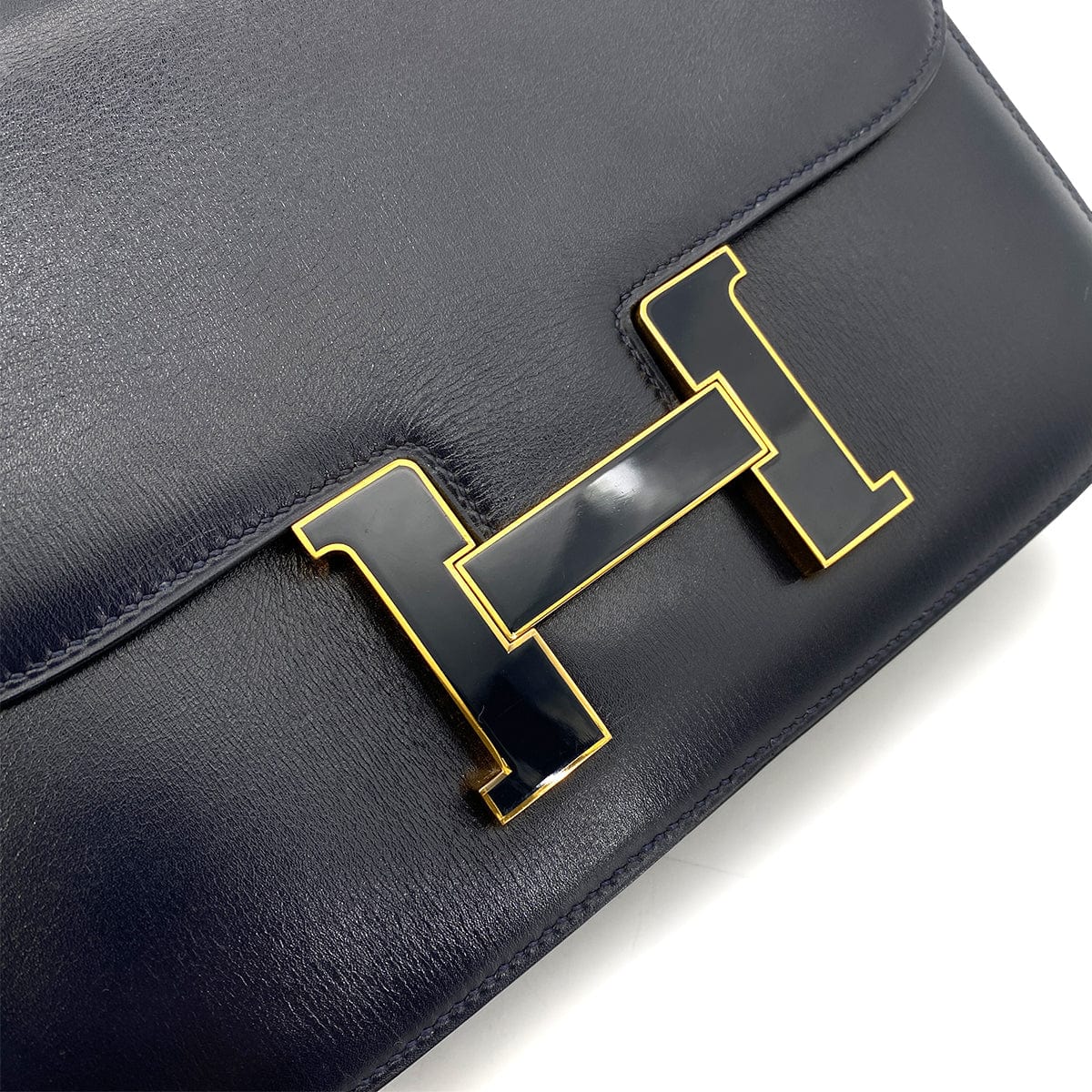 Hermes HERMES CONSTANCE NAVY BOXCALF SHOULDER BAG 〇F 90254601