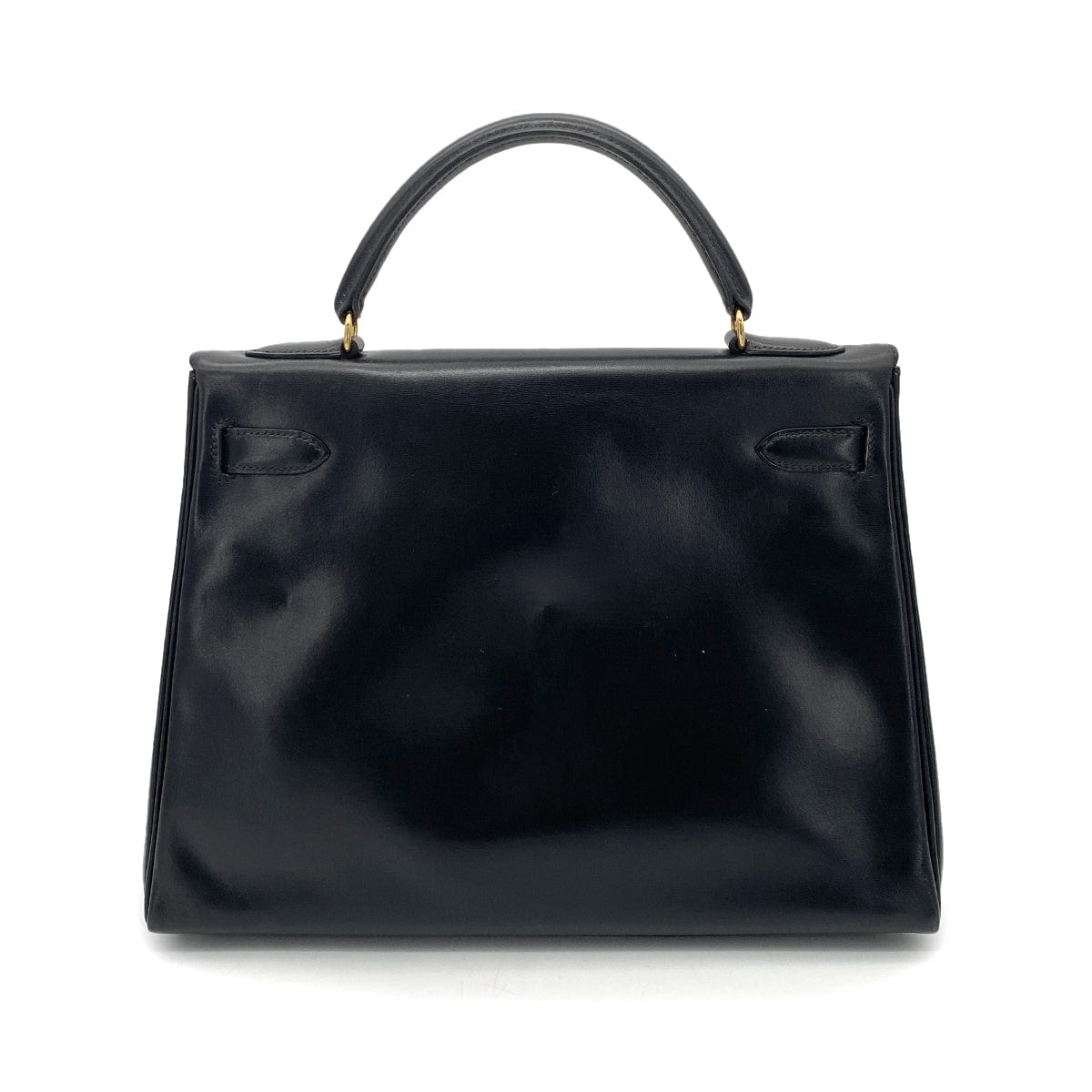 Hermes HERMES KELLY 32 RETOURNE BLACK BOXCALF HAND SHOULDER BAG 〇V GHW 90255764