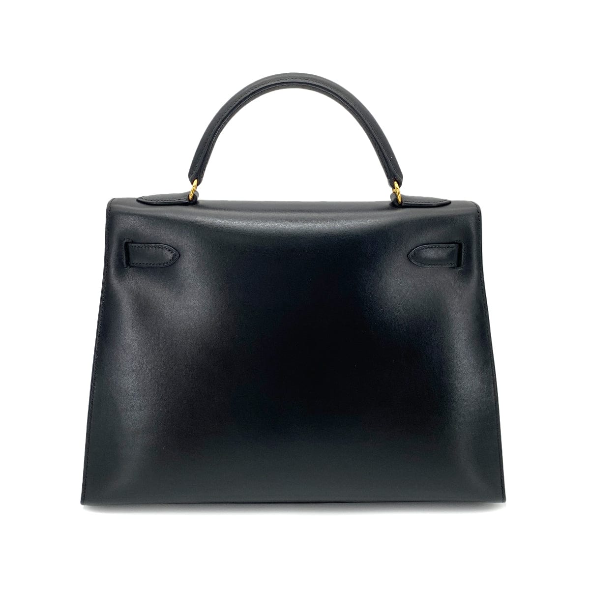 Hermes HERMES KELLY 32 SELLIER BLACK BOX CALF HAND SHOULDER BAG 〇Z 90255719