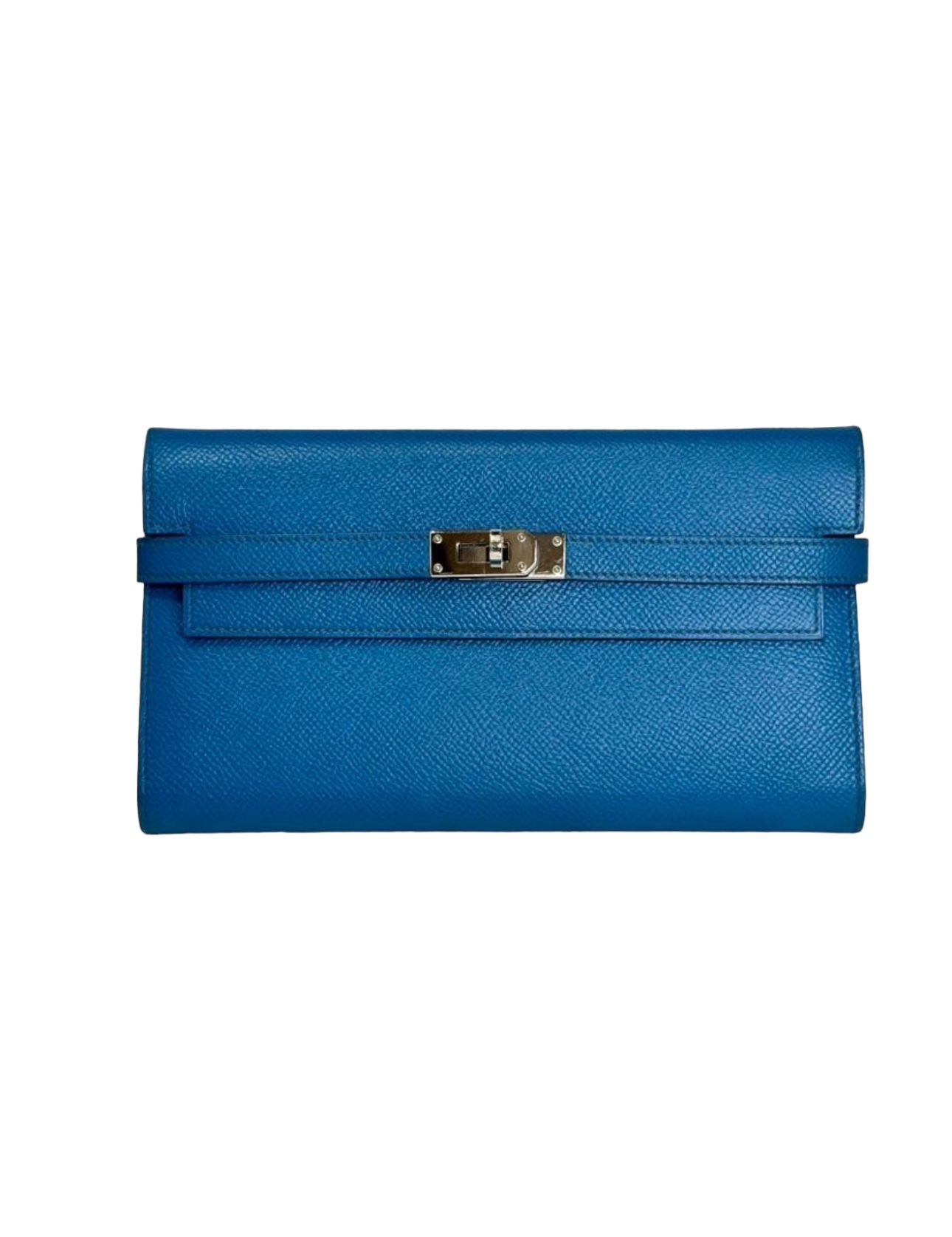 Hermes Hermes Blue Kelly Wallet