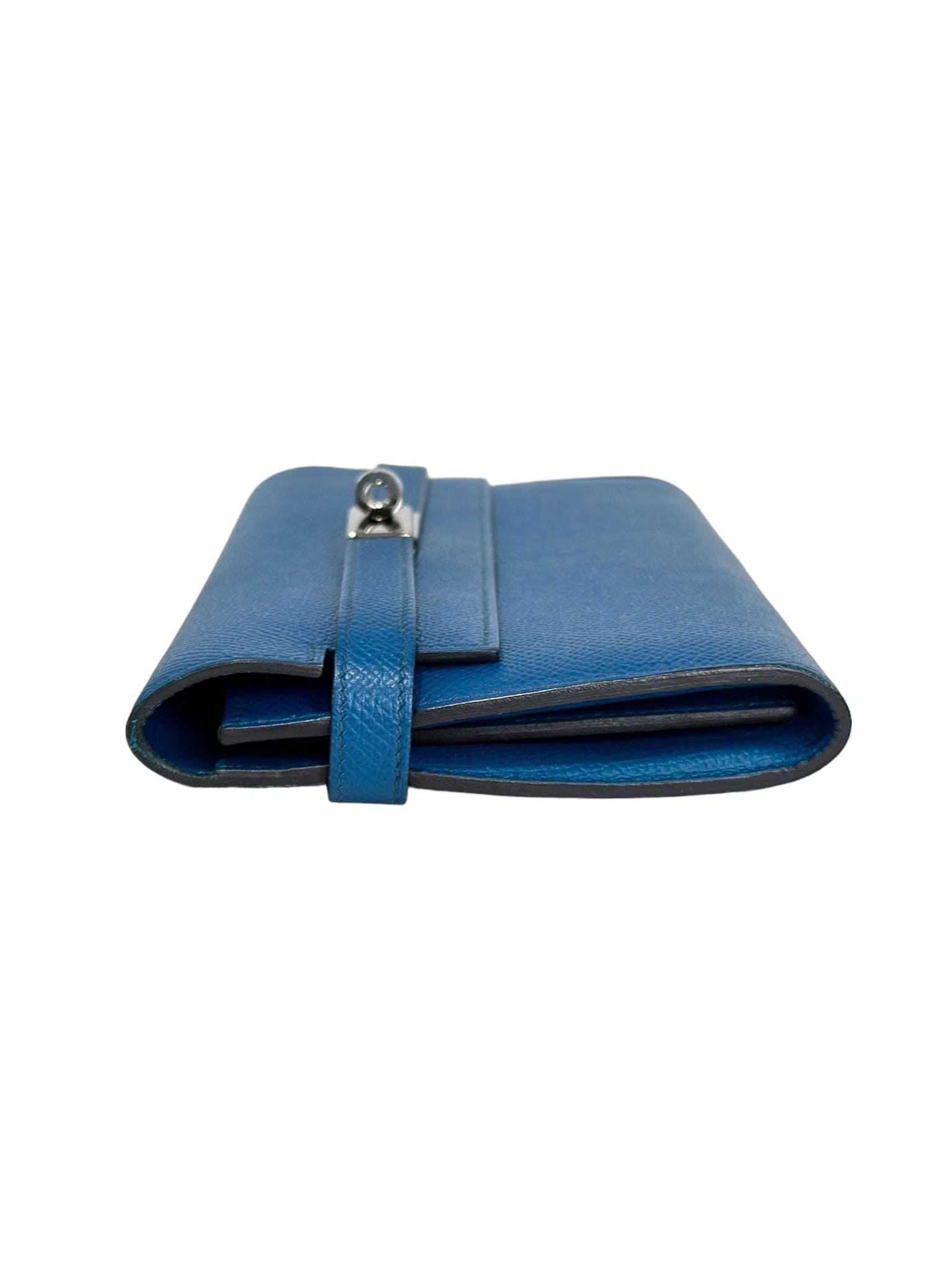 Hermes Hermes Long Kelly Wallet in Blue with PHW