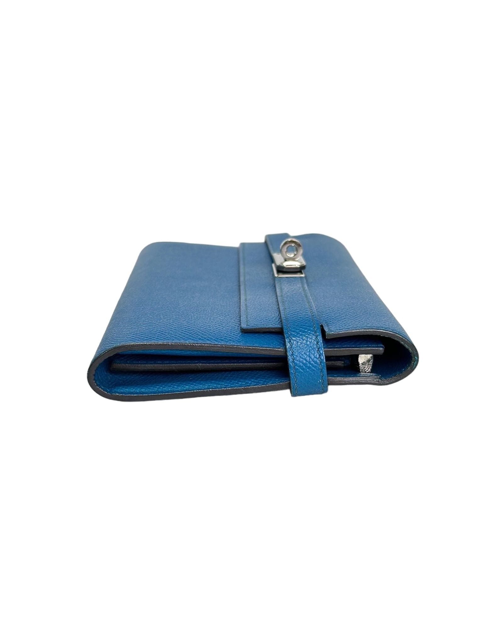 Hermes Hermes Long Kelly Wallet in Blue with PHW