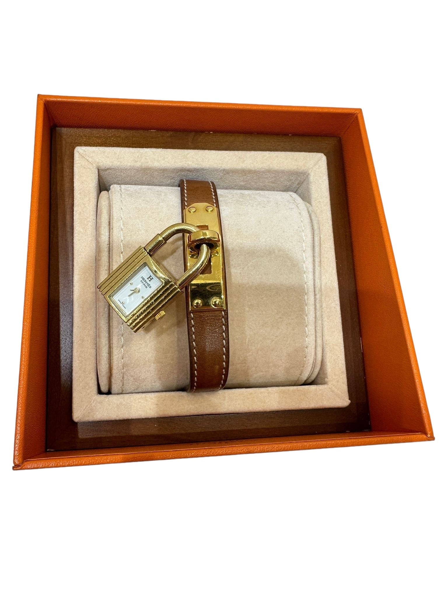 Hermes Hermes Kelly Watch with Gold Strap