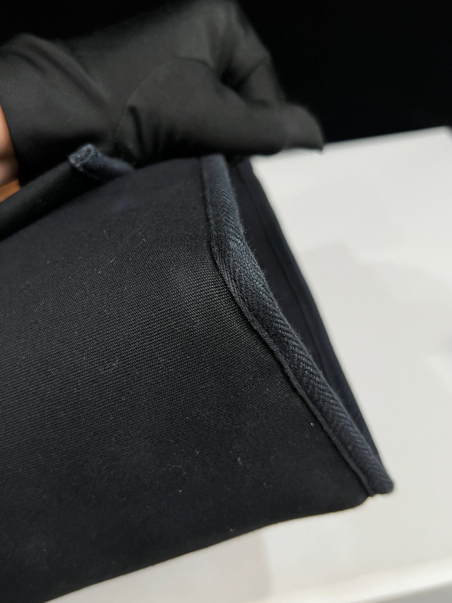 Iconn Boutique Hermès Herbag 31 Black Canvas Tan Leather Silver Hardware G Stamp