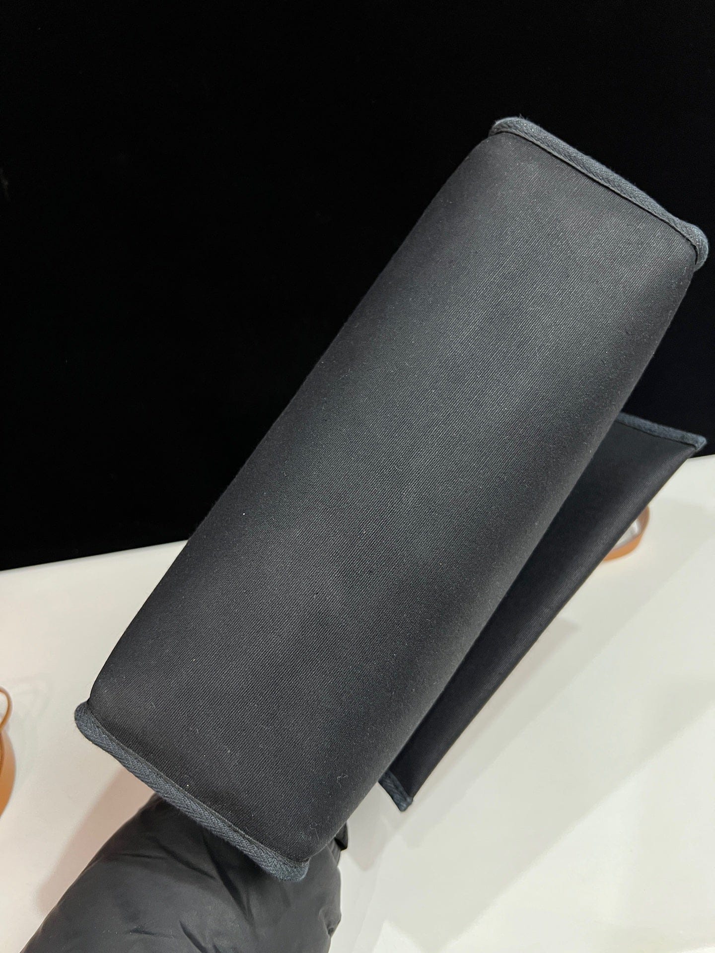 Iconn Boutique Hermès Herbag 31 Black Canvas Tan Leather Silver Hardware G Stamp