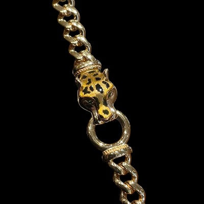 18K Yellow Gold Panther Bracelet