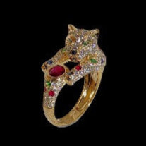 2.09ct Ruby & Diamond Panther Ring