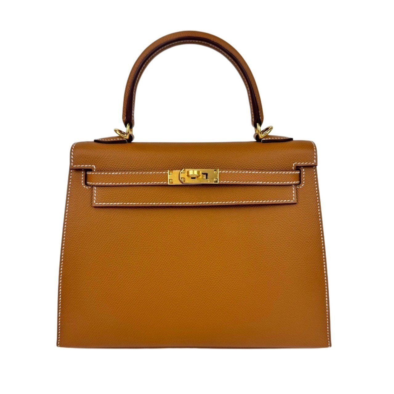 **Hermes Kelly 25 Sellier Gold Epsom GHW #W SKCB-111478