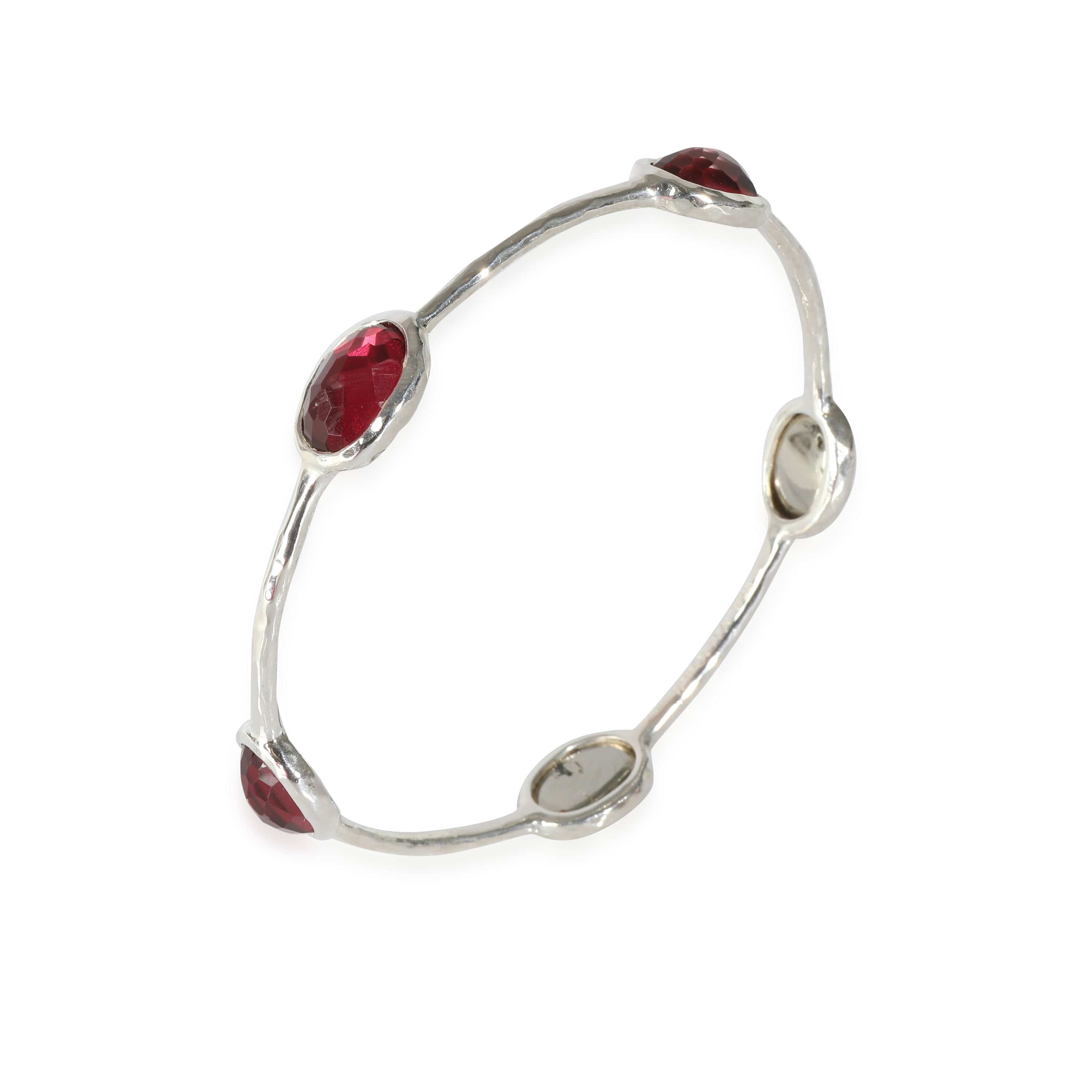 Ippolita Rock Red Doublet Candy Bracelet in  Sterling Silver