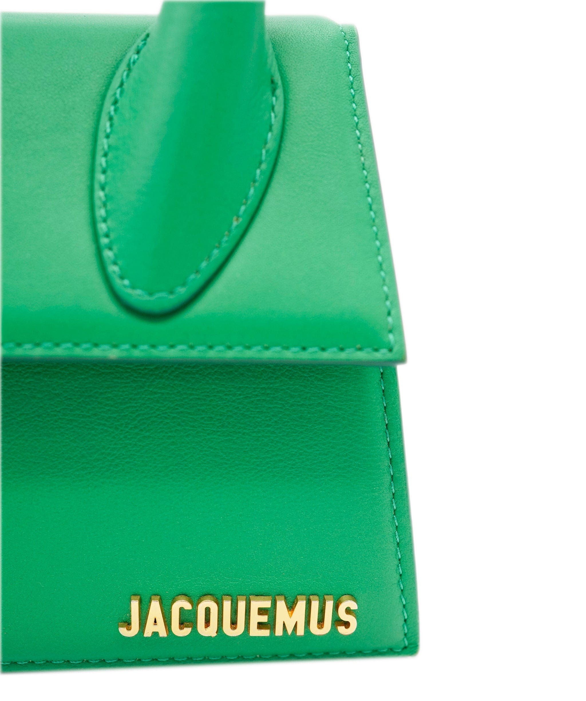 Jacquemus Jacquemus Le Chiquito Medium Green leather top handle bag ALC1863