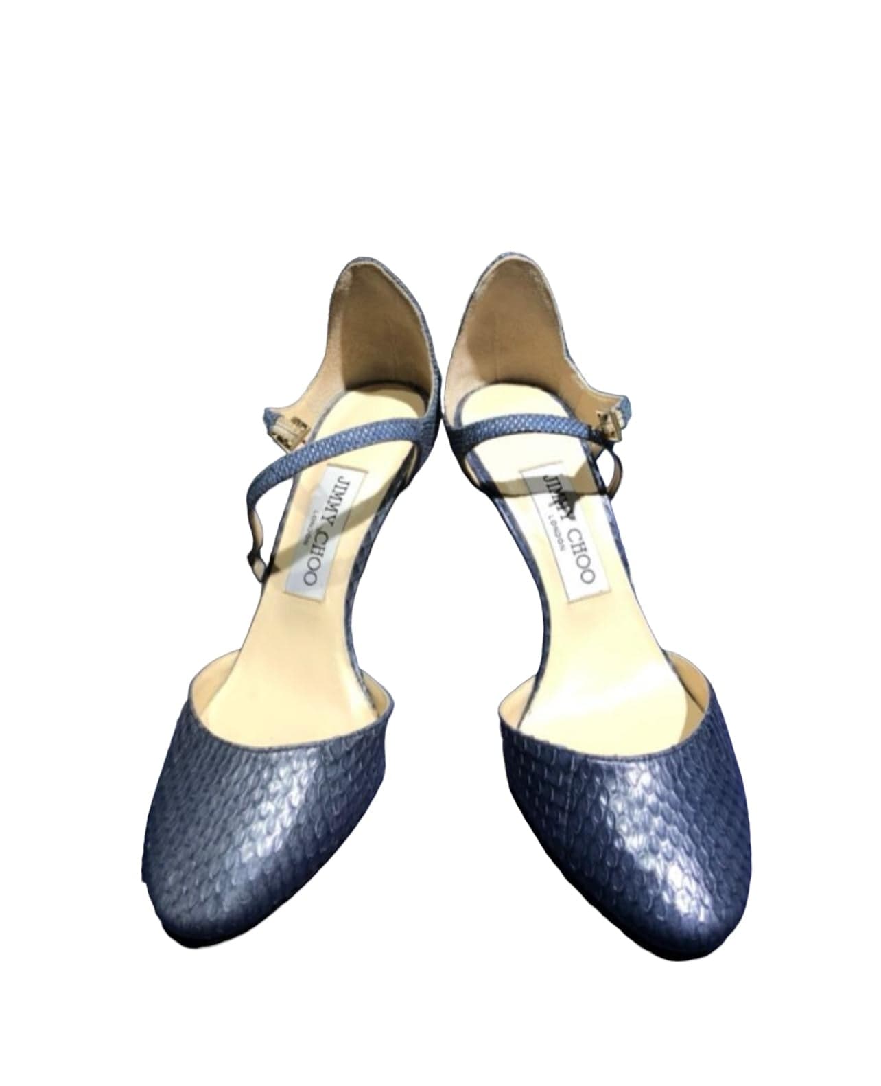 Jimmy Choo JC Blue Heel Shoes - 37