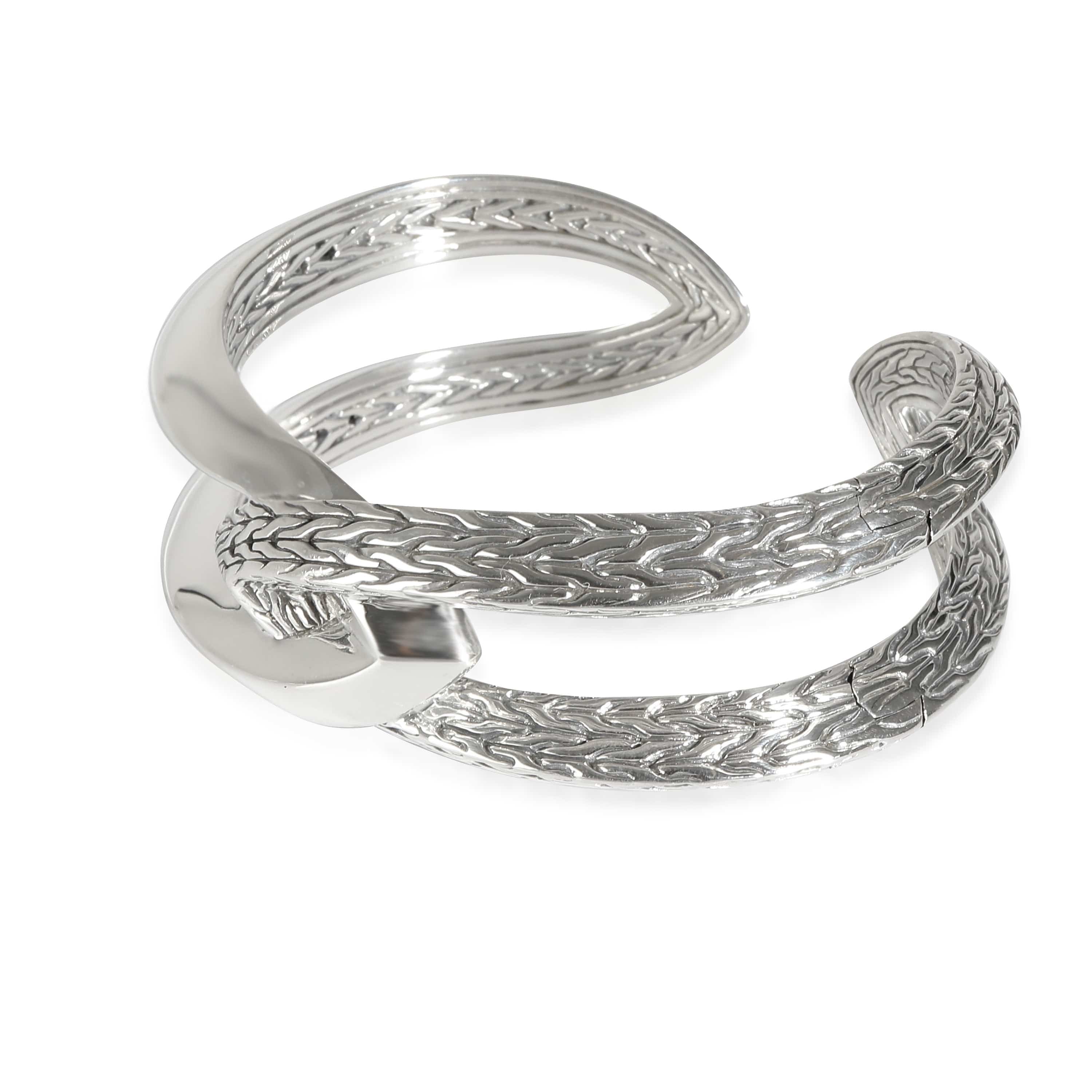 John Hardy John Hardy Classic Chain Cuff in Sterling Silver