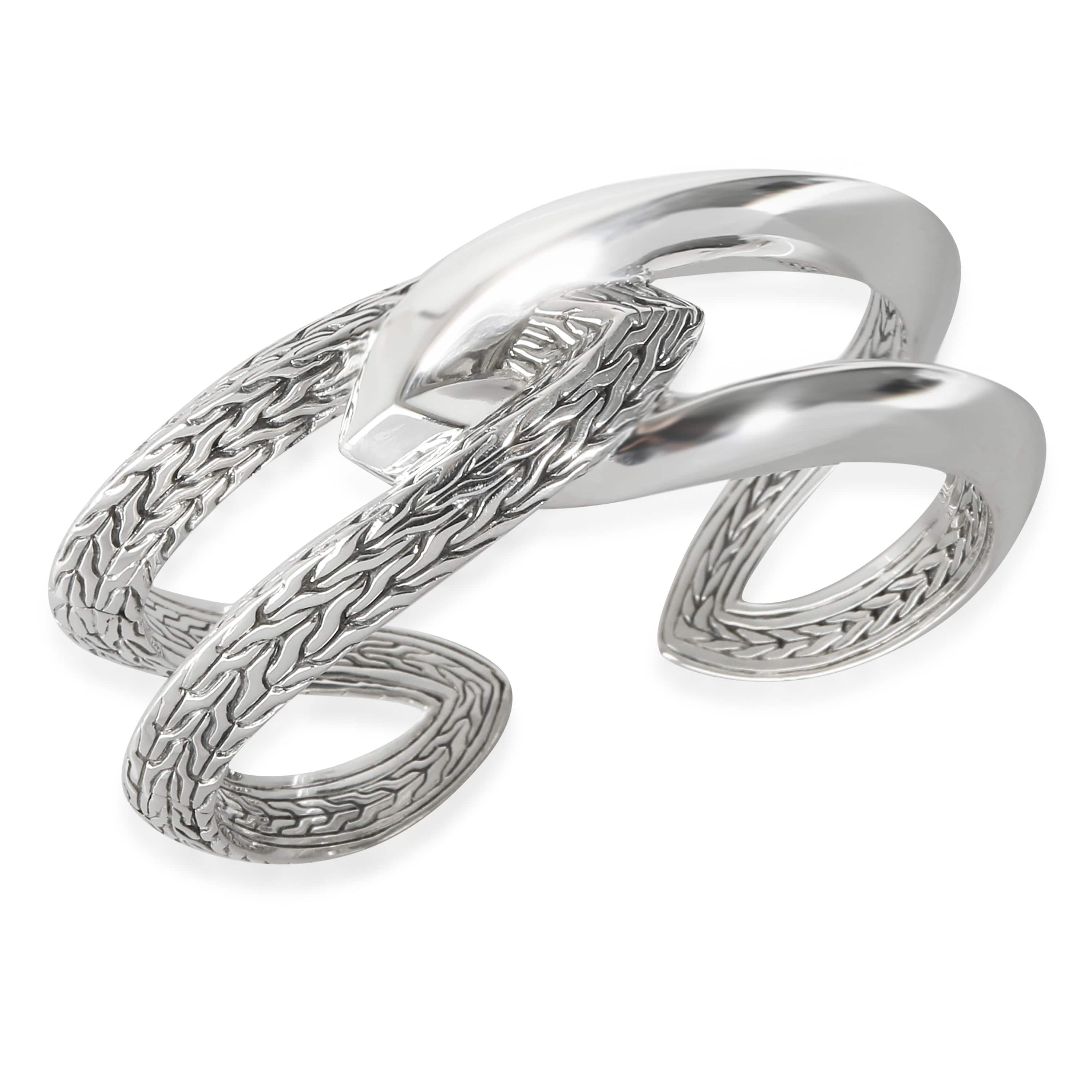 John Hardy John Hardy Classic Chain Cuff in Sterling Silver