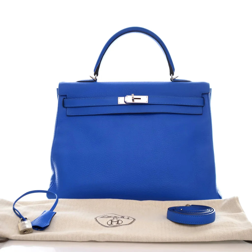 Hermes Bleu Royal Clemence Kelly 35 NKA05Q