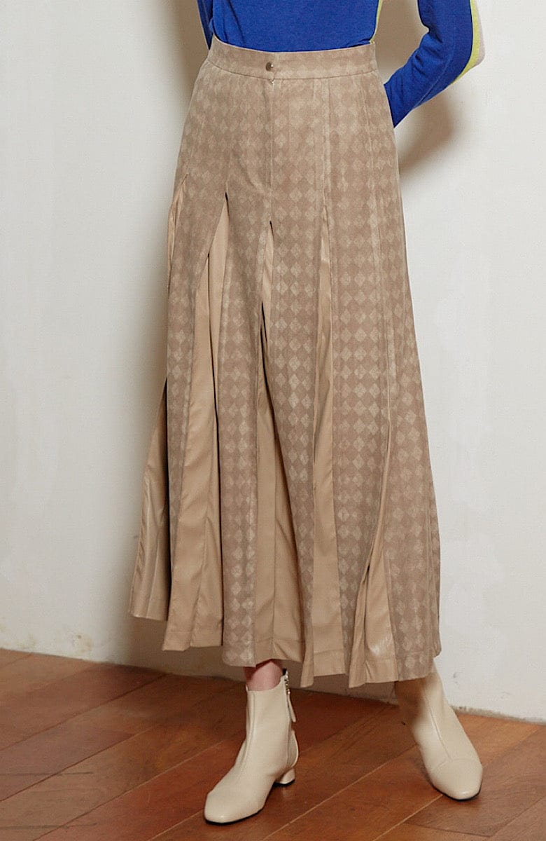 LIE SANGBONG PLEATED MAXI SKIRT