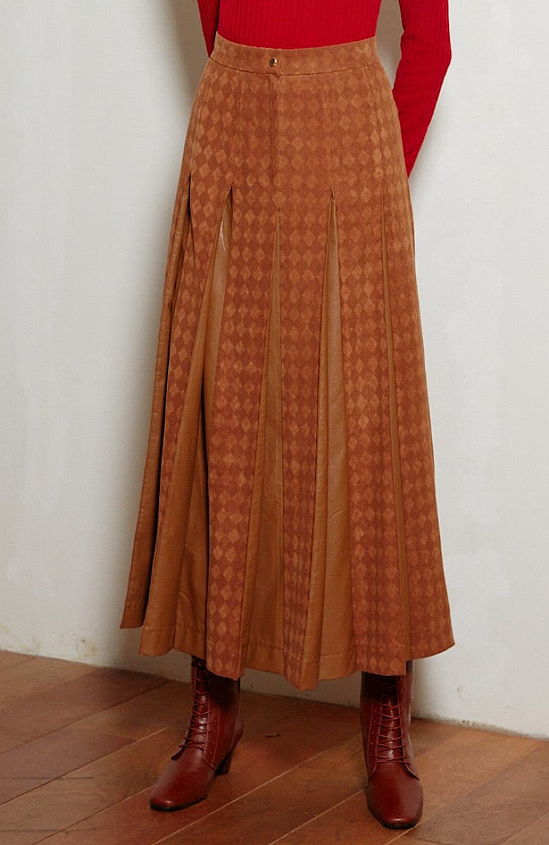 LIE SANGBONG PLEATED MAXI SKIRT