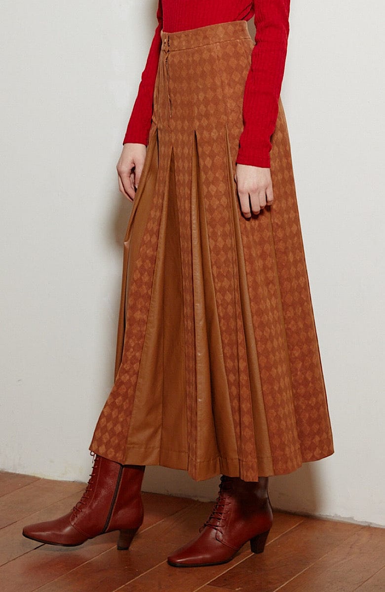 LIE SANGBONG PLEATED MAXI SKIRT