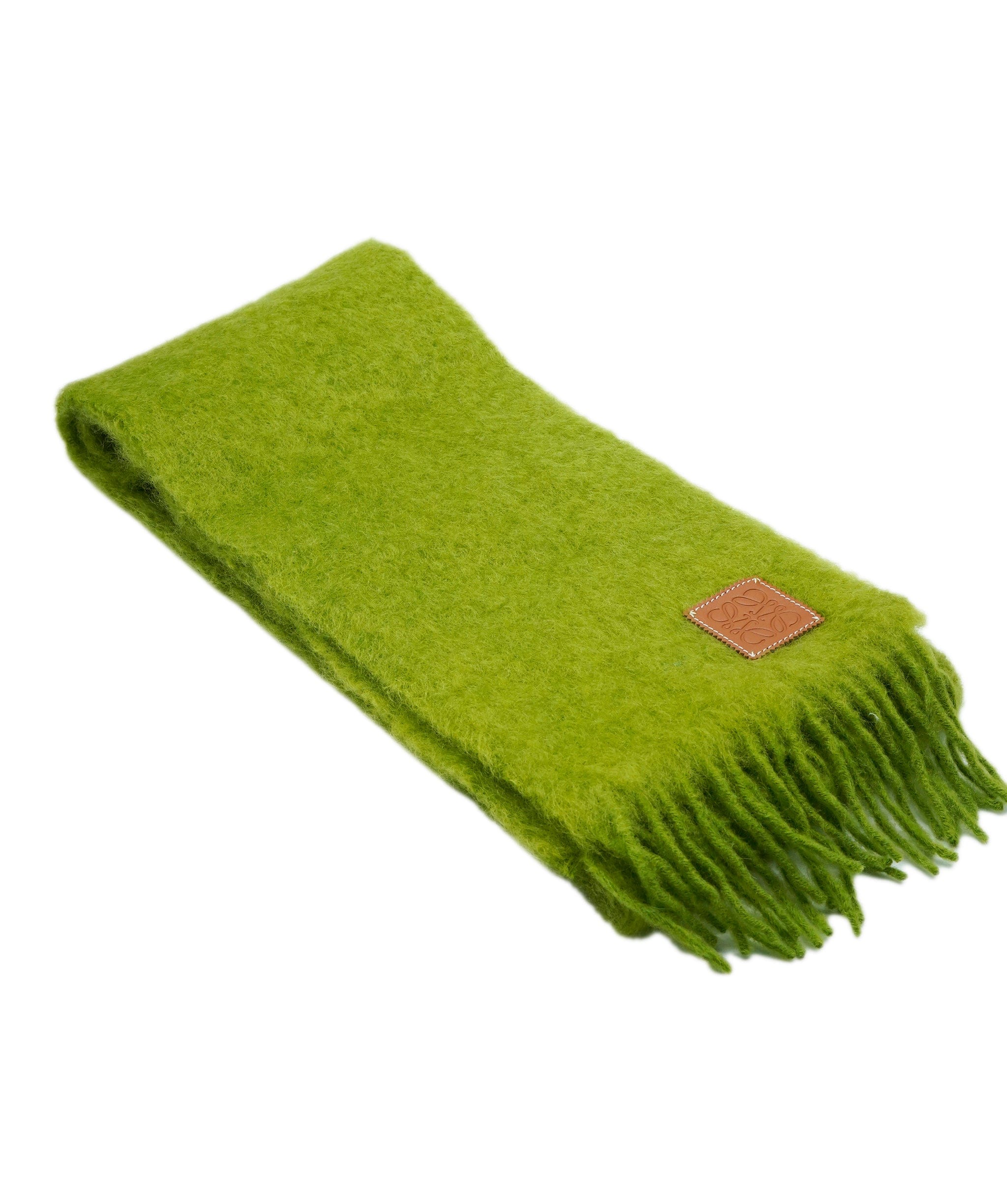 Loewe Loewe Scarf Green Mohiar 23 x 185cm  AVL1360