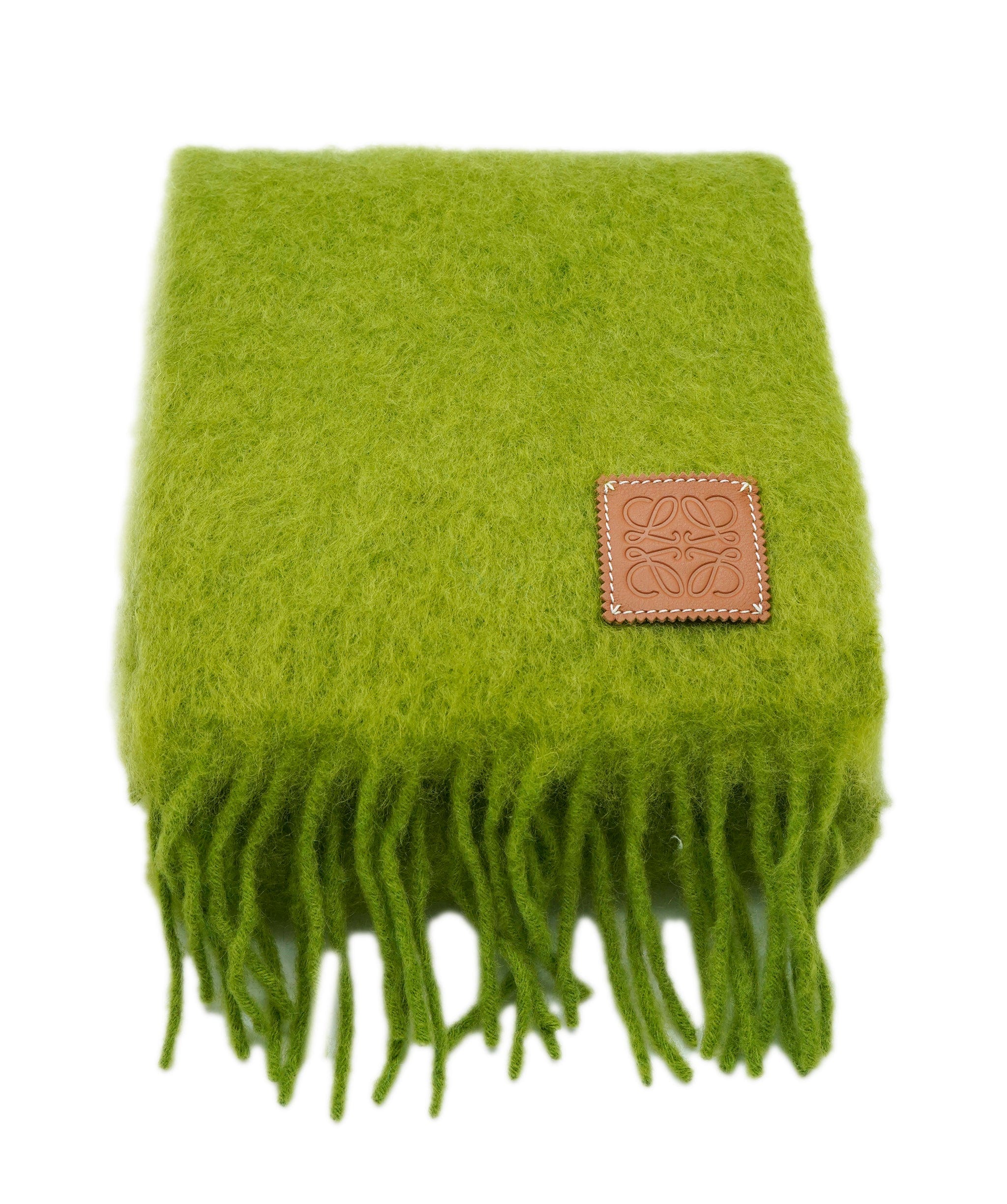 Loewe Loewe Scarf Green Mohiar 23 x 185cm  AVL1360