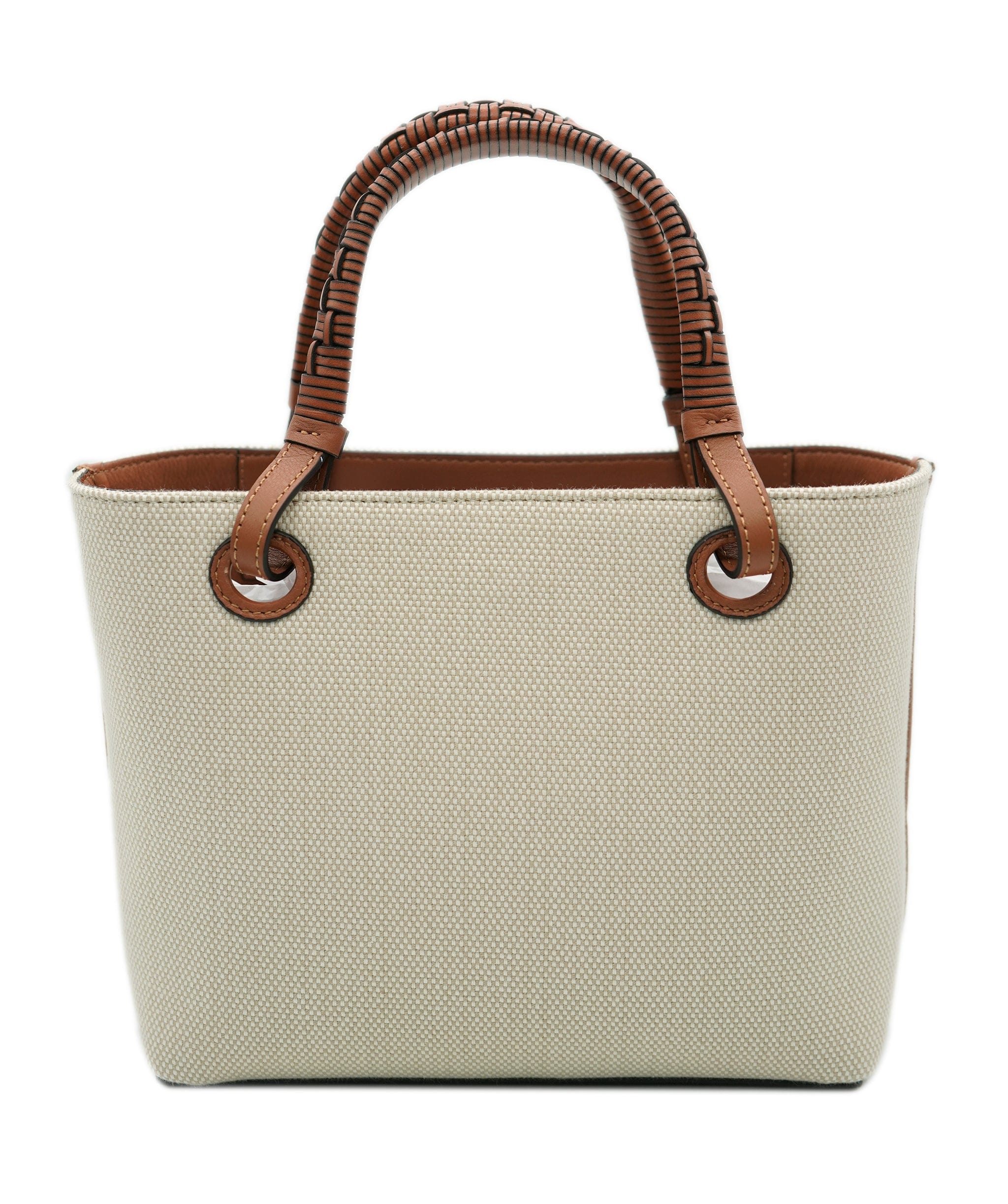 Loewe Loewe Beige Mini Tote Bag Brown Handles AVL1521