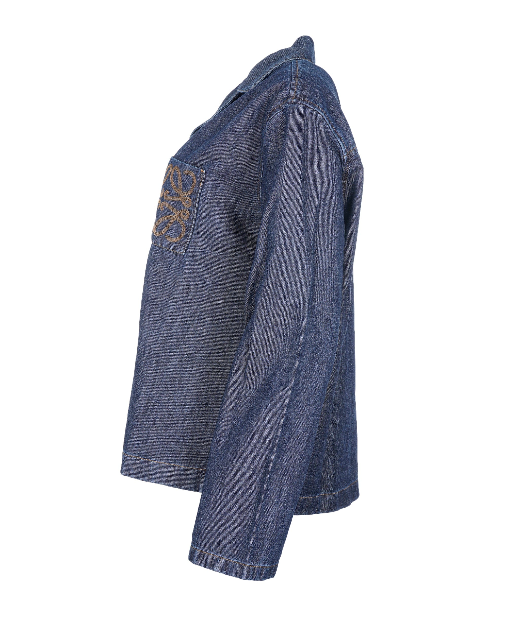 Loewe Loewe Anagram-embroidered denim jacket ASL9649