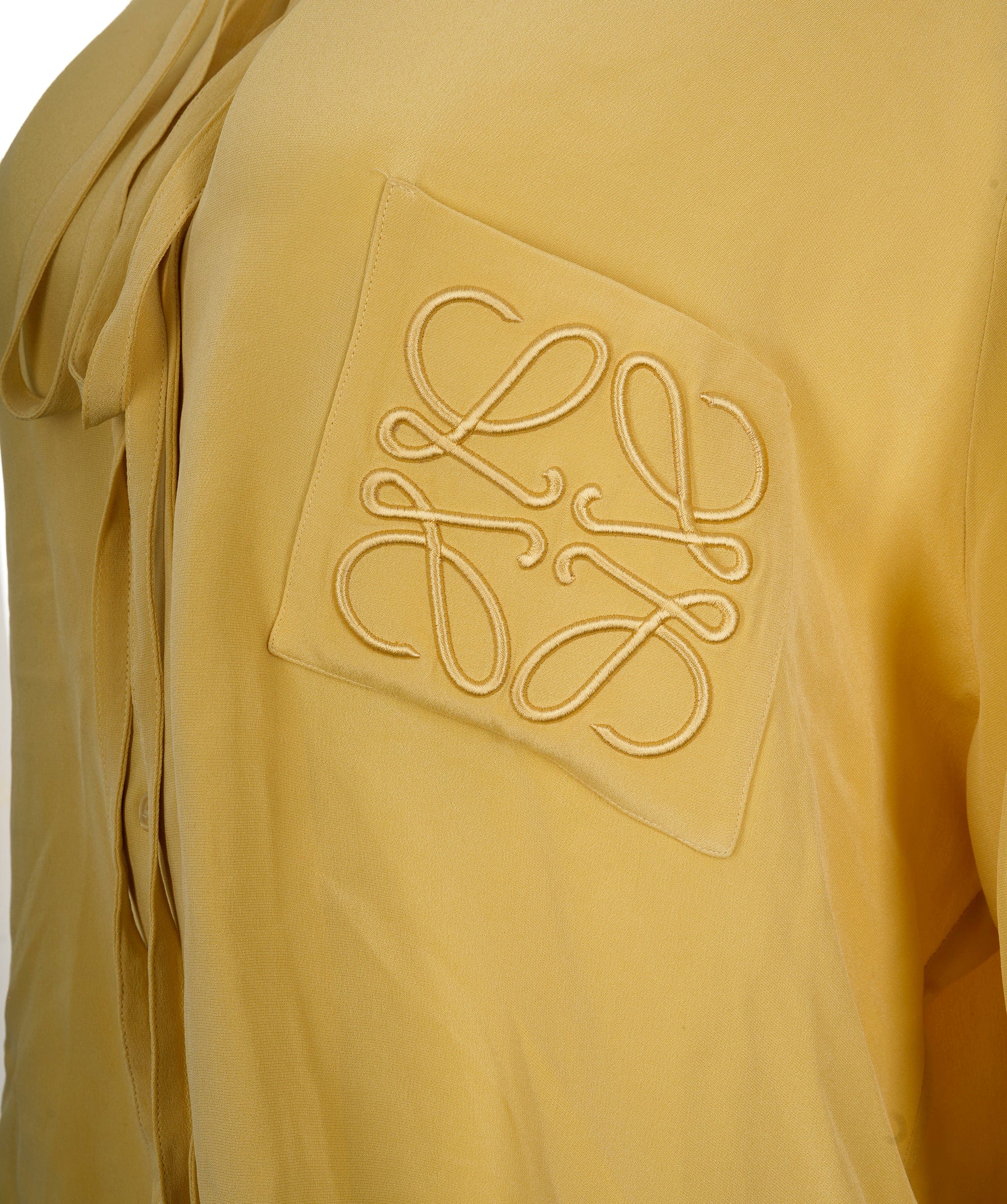 Loewe Loewe Anagram Logo Yellow Blouse  ALC0835