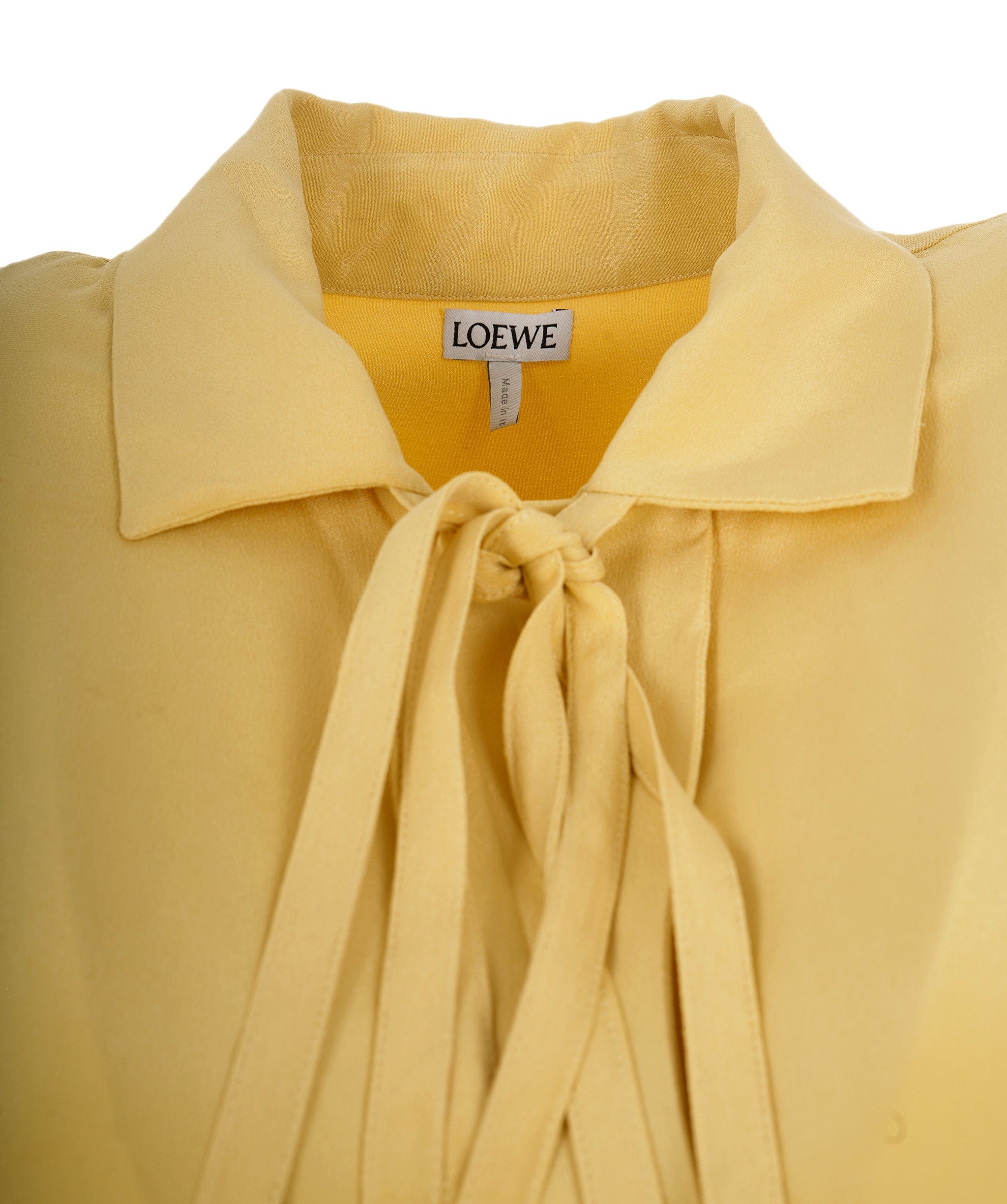 Loewe Loewe Anagram Logo Yellow Blouse  ALC0835