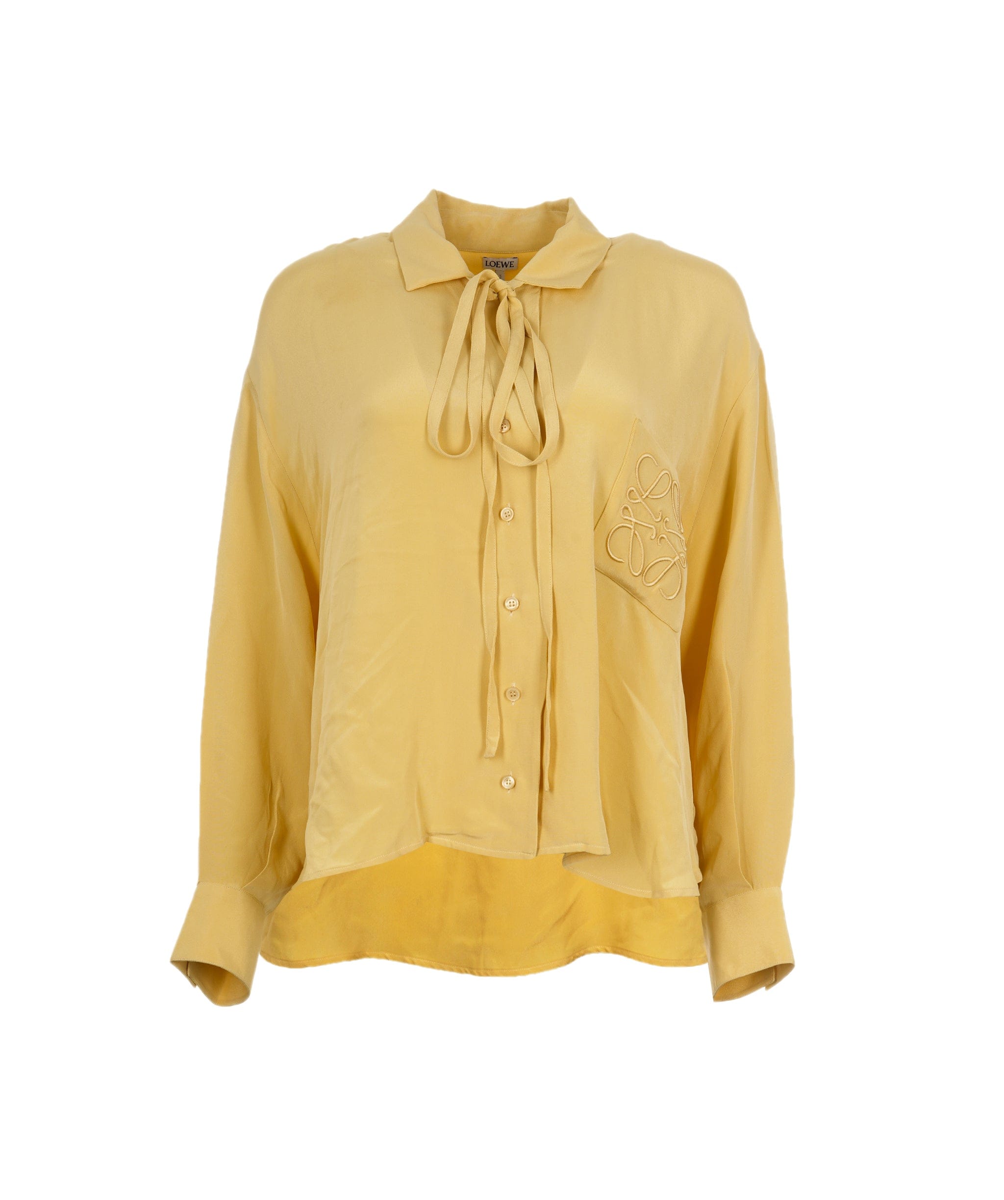 Loewe Loewe Anagram Logo Yellow Blouse  ALC0835