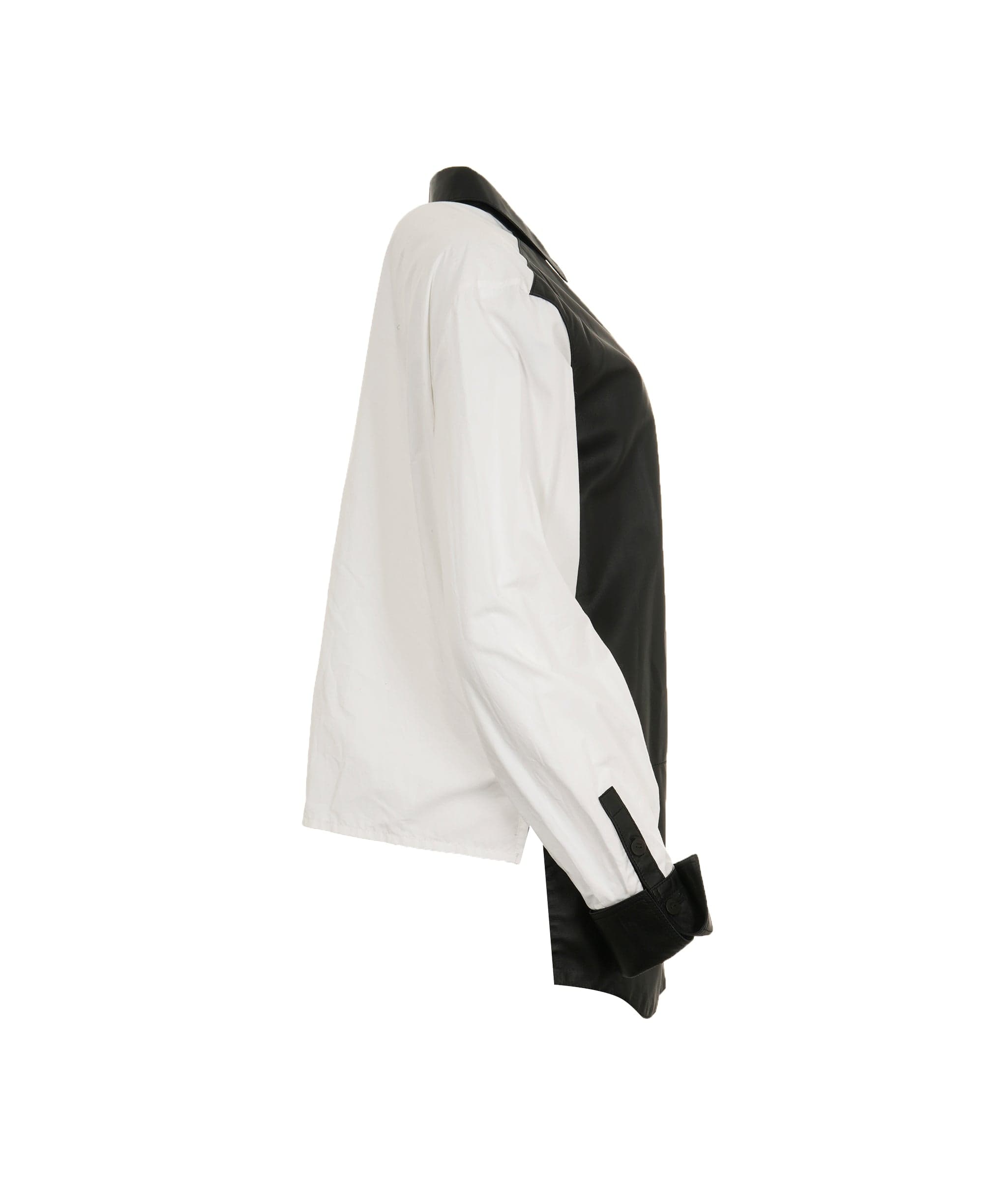 Loewe Loewe bi black & white leather shirt - AJC0418