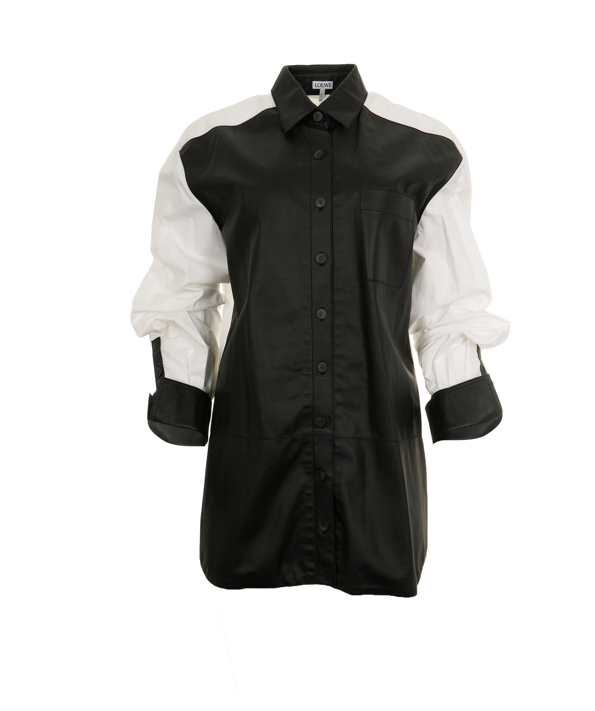 Loewe Loewe bi black & white leather shirt - AJC0418