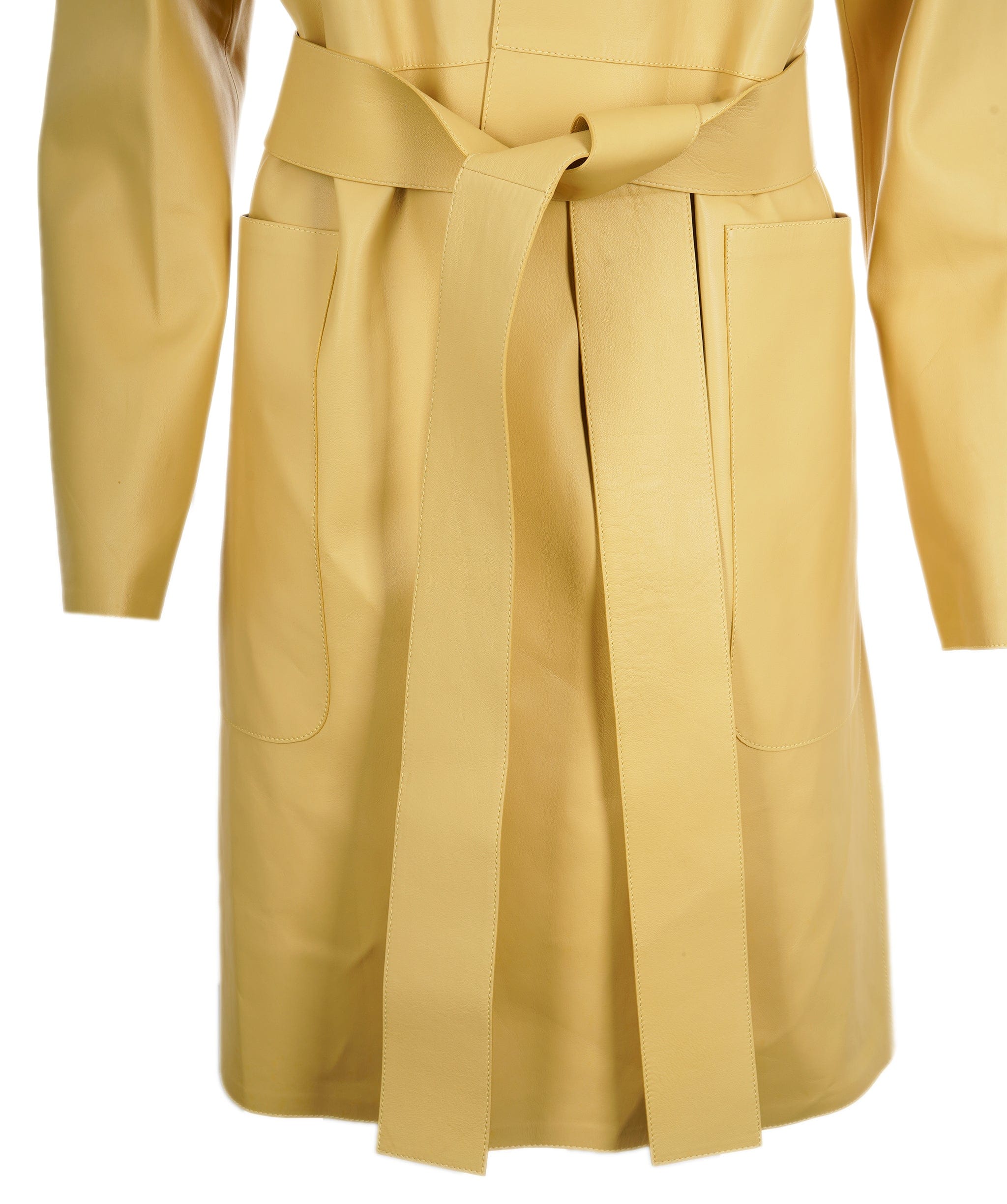 Loewe loewe leather yellow trench  AVC1731