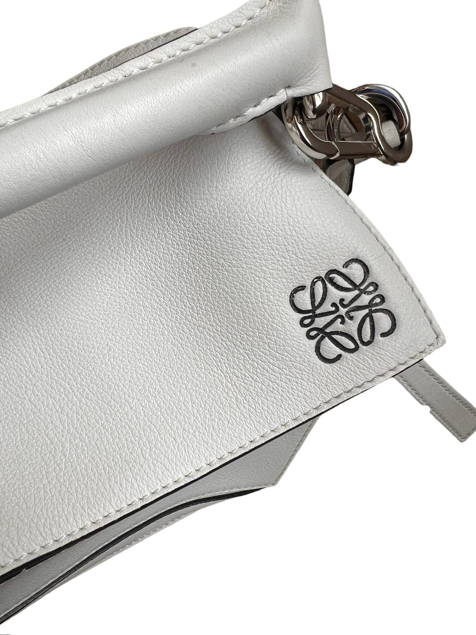 Loewe Loewe White Medium Puzzle Bag