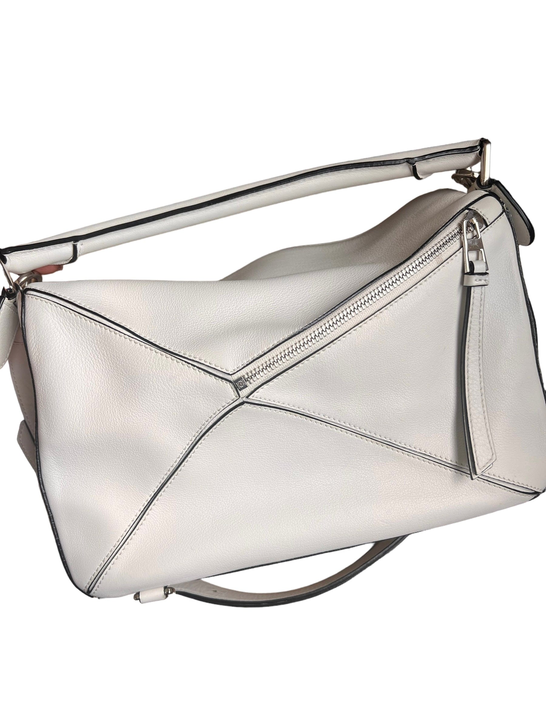 Loewe Loewe White Medium Puzzle Bag